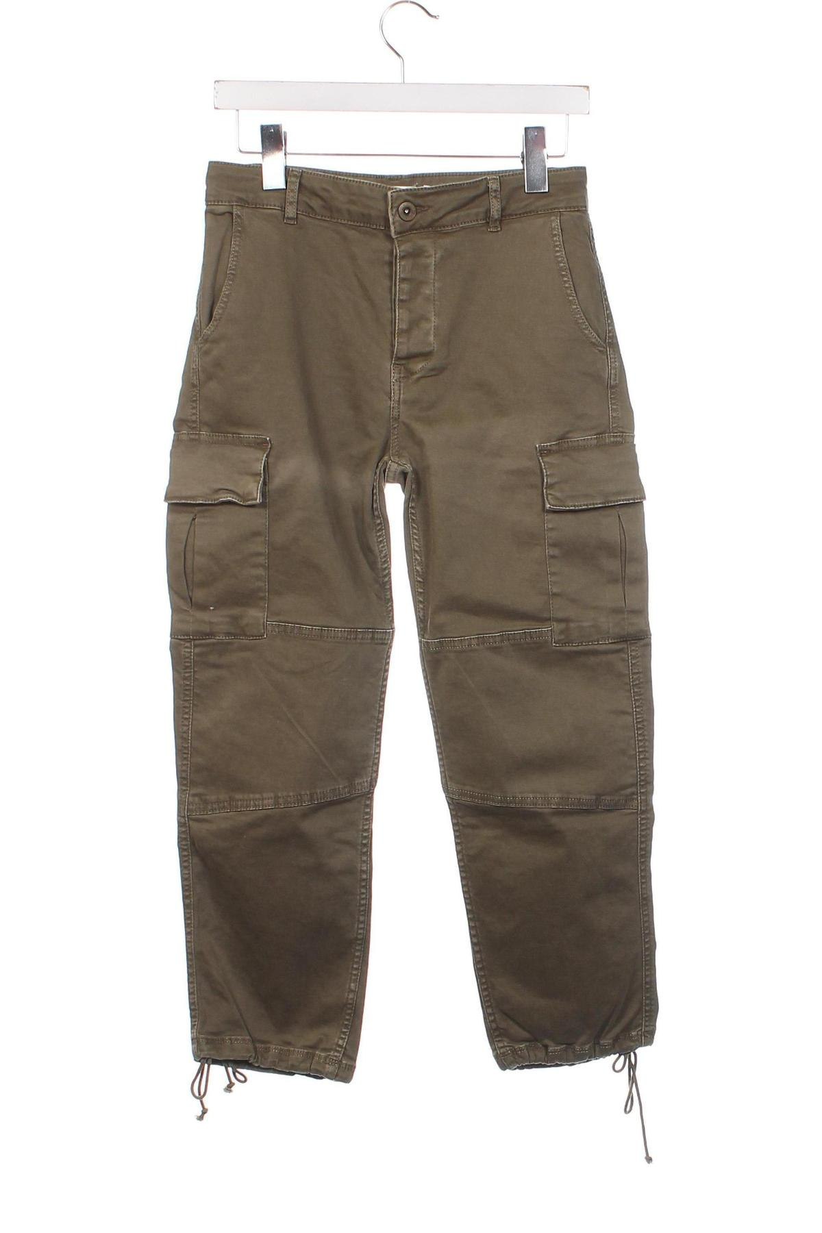 Pantaloni de femei Zara, Mărime XS, Culoare Verde, Preț 39,33 Lei