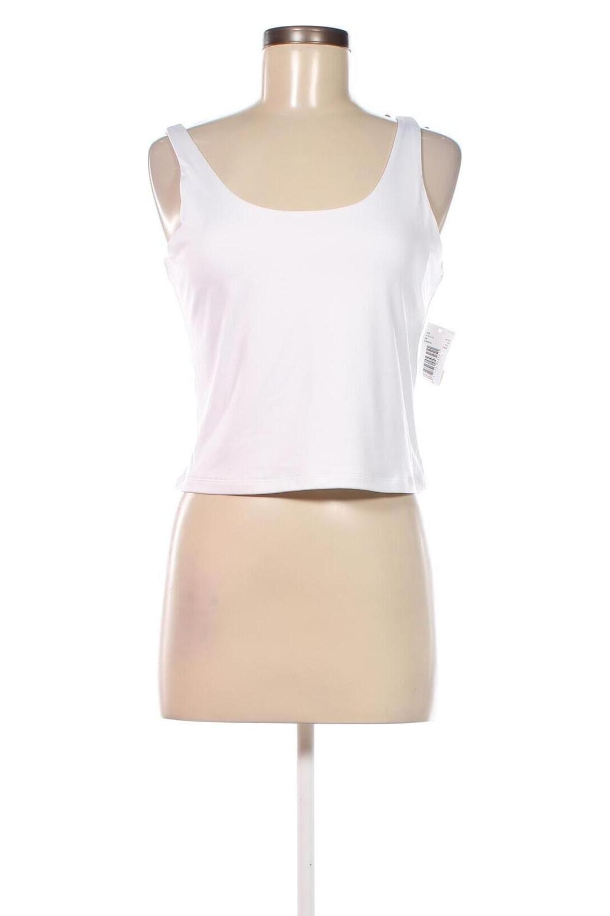 Damska koszulka na ramiączkach Abercrombie & Fitch, Rozmiar L, Kolor Biały, Cena 66,10 zł