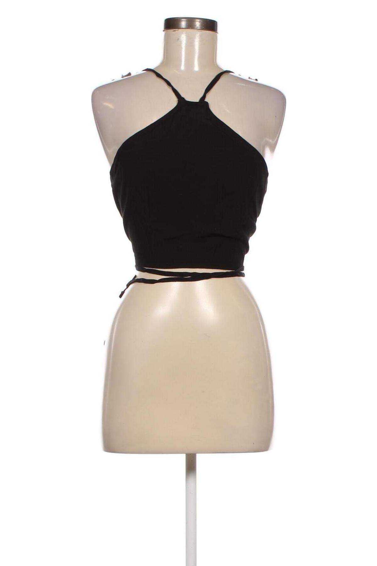 Γυναικείο αμάνικο μπλουζάκι Gina Tricot, Μέγεθος XL, Χρώμα Μαύρο, Τιμή 7,03 €