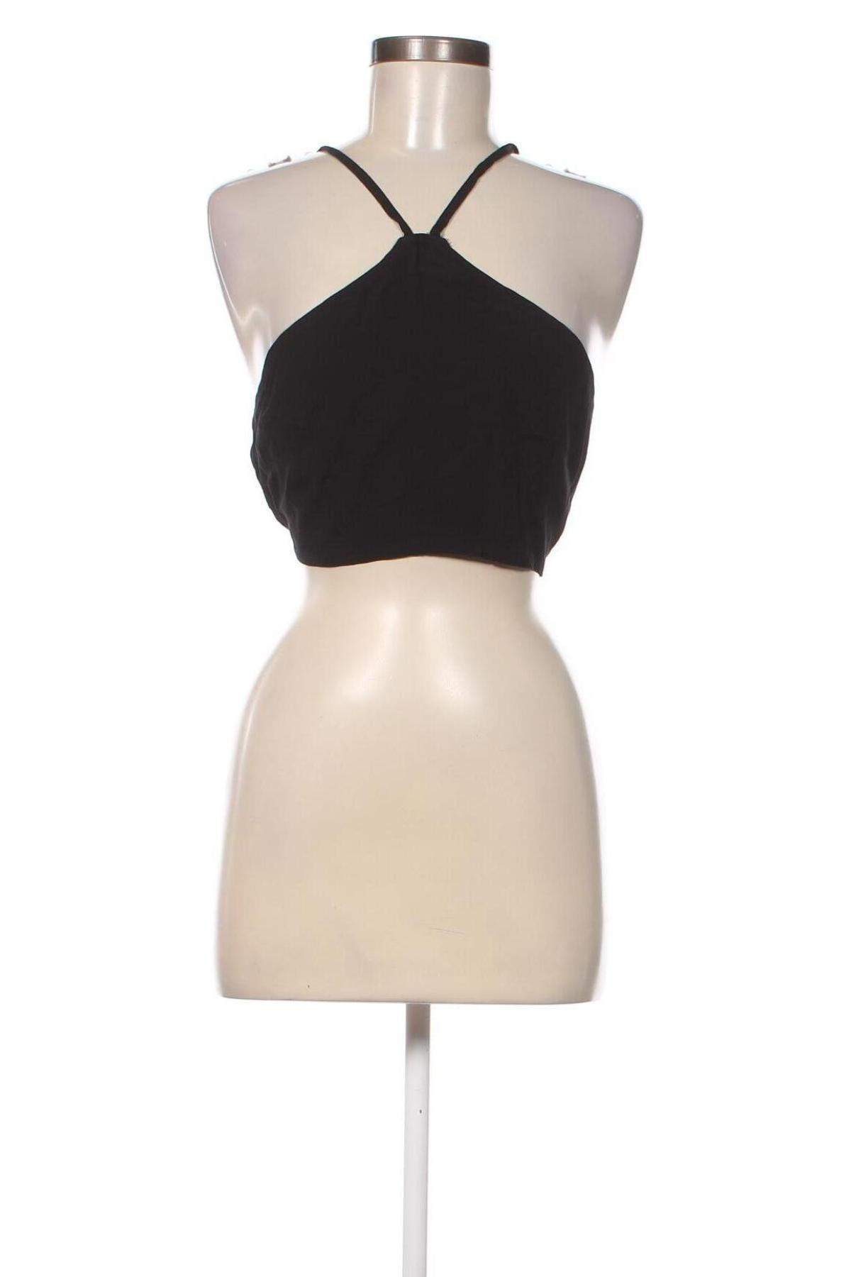 Γυναικείο αμάνικο μπλουζάκι Gina Tricot, Μέγεθος XL, Χρώμα Μαύρο, Τιμή 2,40 €