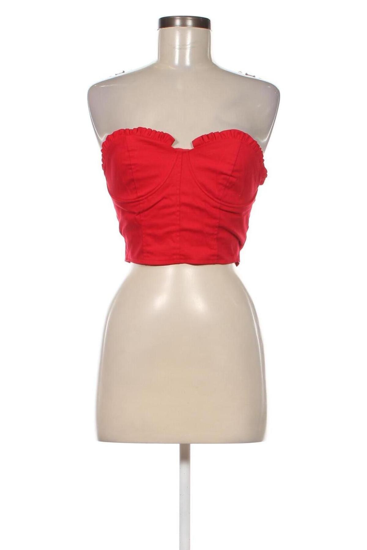 Γυναικείο αμάνικο μπλουζάκι Glamorous, Μέγεθος S, Χρώμα Κόκκινο, Τιμή 15,98 €