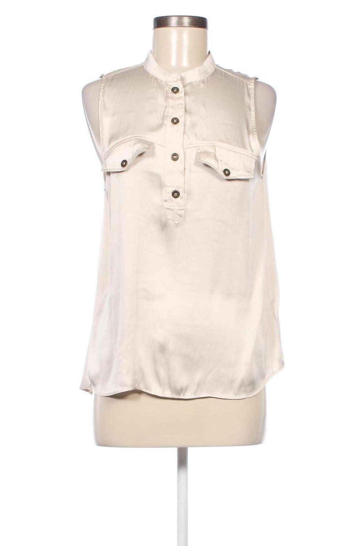Γυναικείο αμάνικο μπλουζάκι H&M, Μέγεθος M, Χρώμα  Μπέζ, Τιμή 5,12 €
