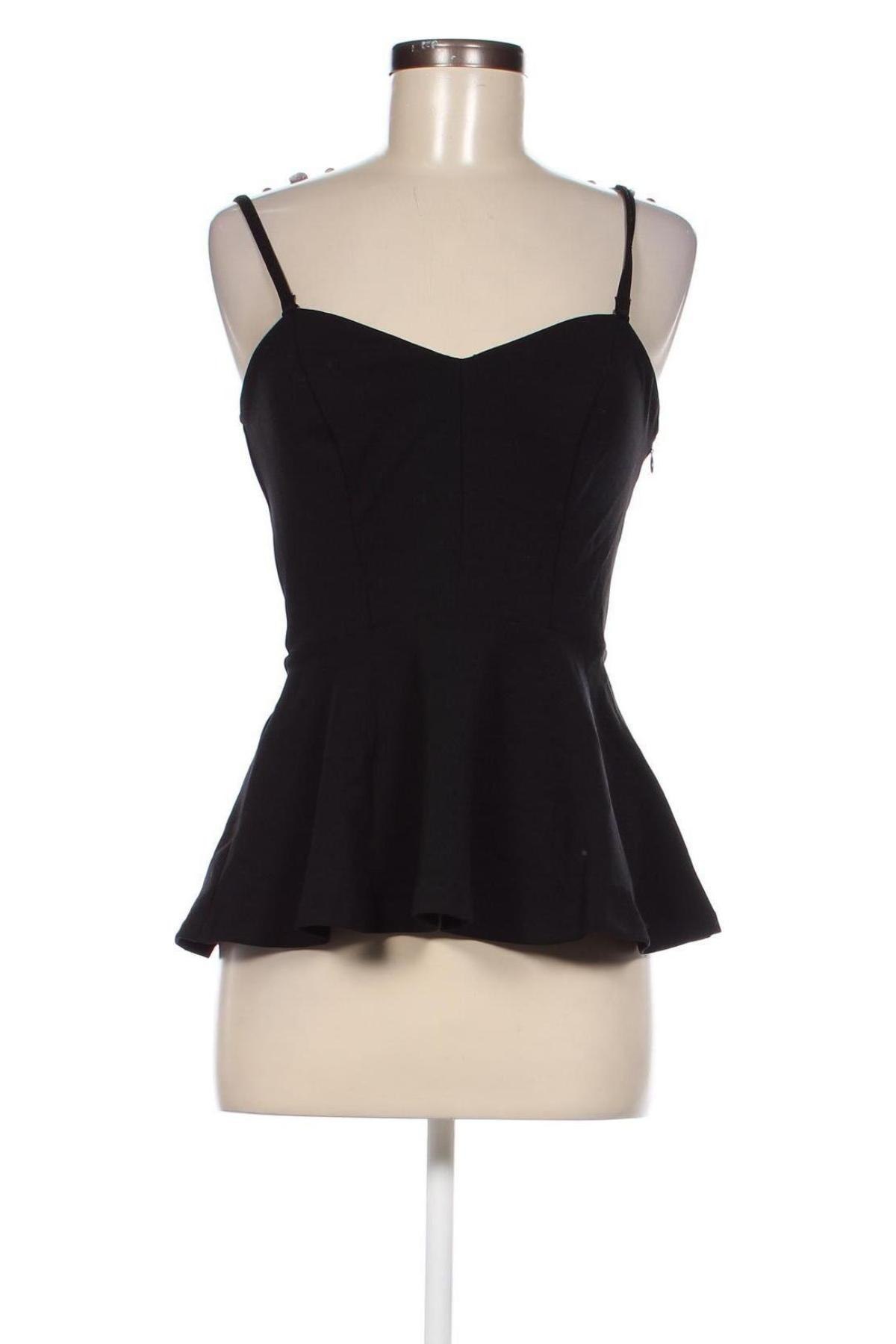 Γυναικείο αμάνικο μπλουζάκι H&M, Μέγεθος M, Χρώμα Μαύρο, Τιμή 3,62 €