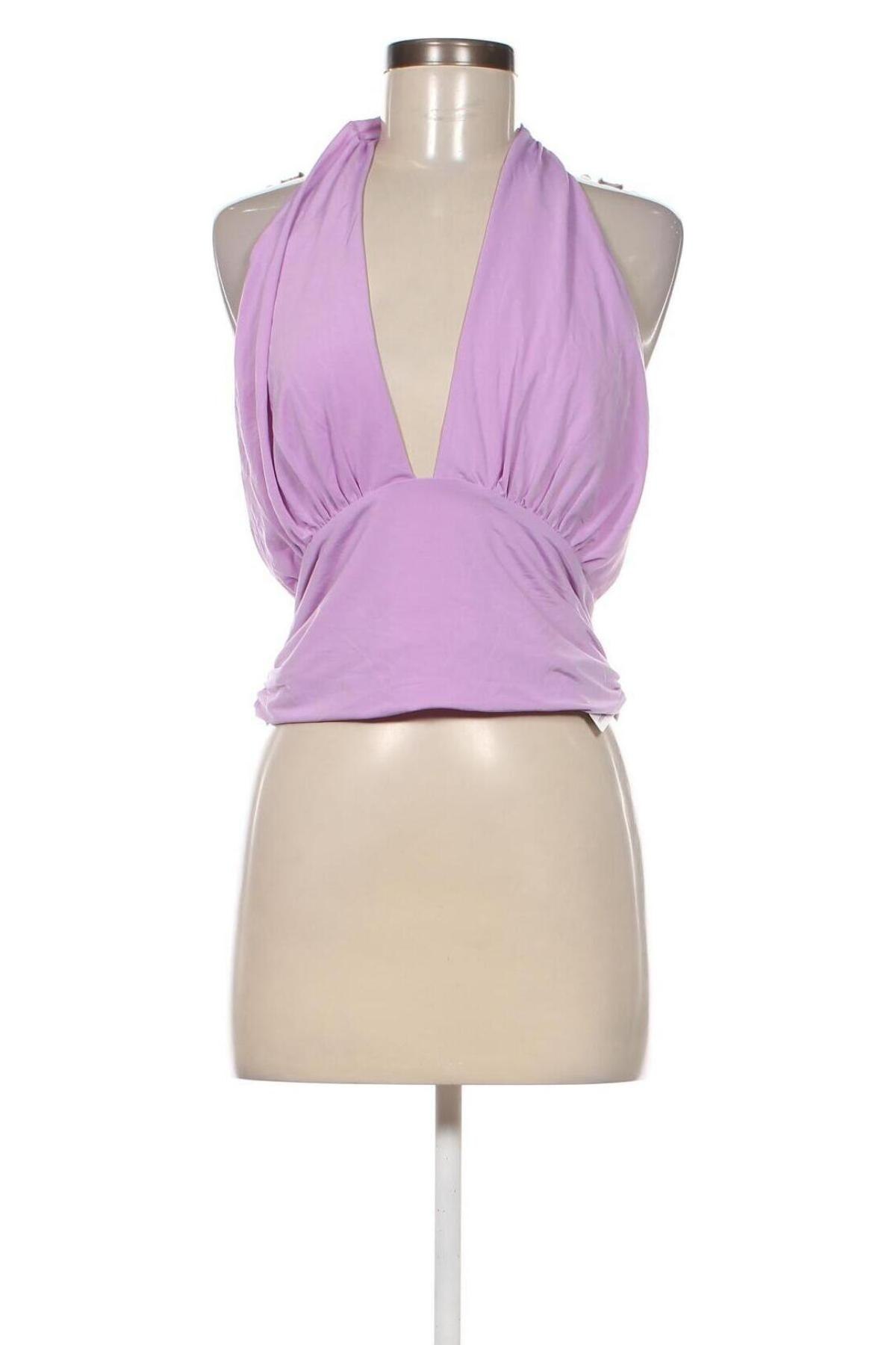 Γυναικείο αμάνικο μπλουζάκι H&M, Μέγεθος L, Χρώμα Βιολετί, Τιμή 3,78 €