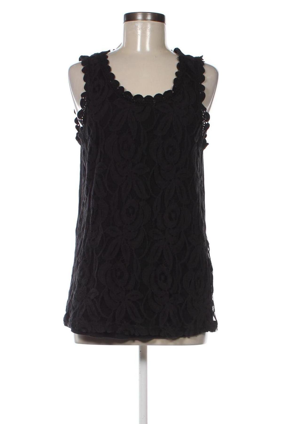 Γυναικείο αμάνικο μπλουζάκι Junarose, Μέγεθος M, Χρώμα Μαύρο, Τιμή 7,00 €