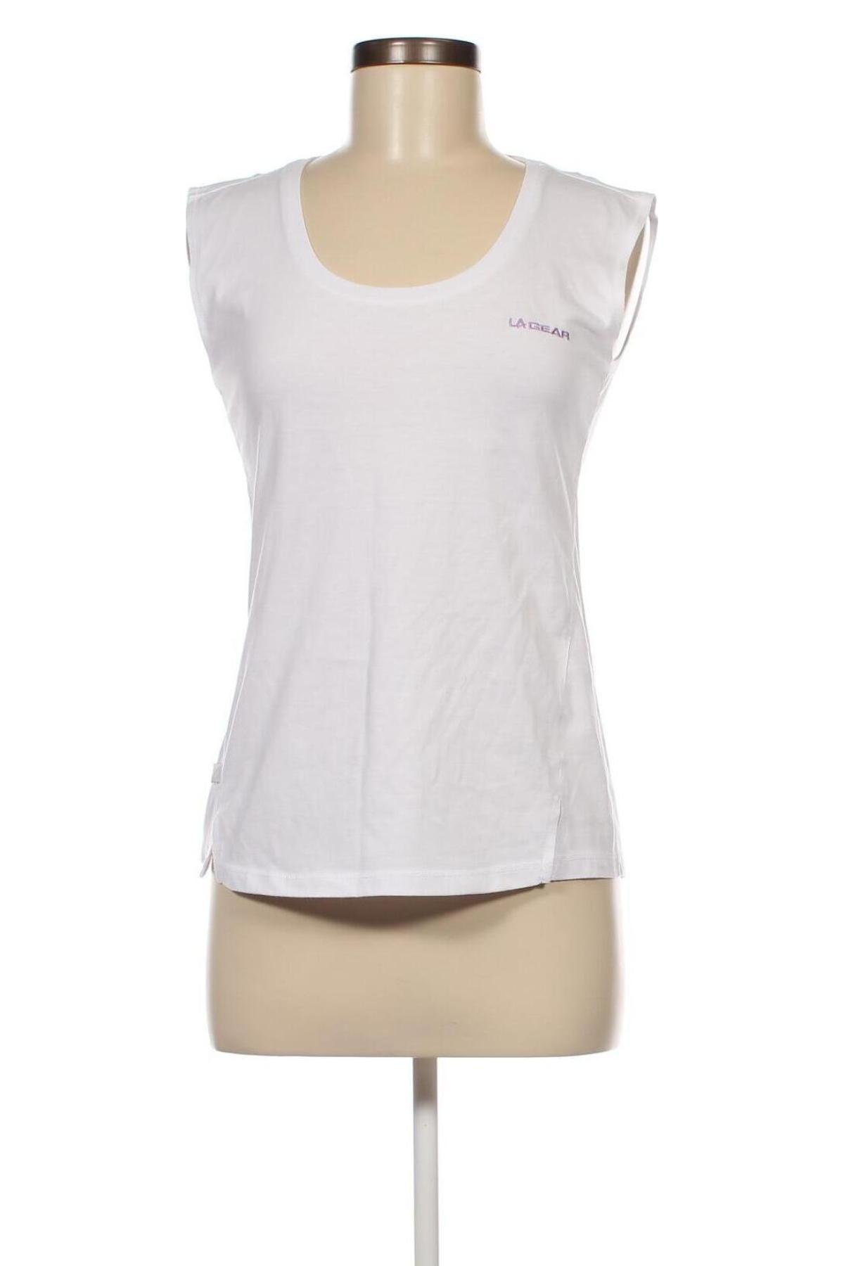 Γυναικείο αμάνικο μπλουζάκι LA Gear, Μέγεθος L, Χρώμα Λευκό, Τιμή 7,16 €