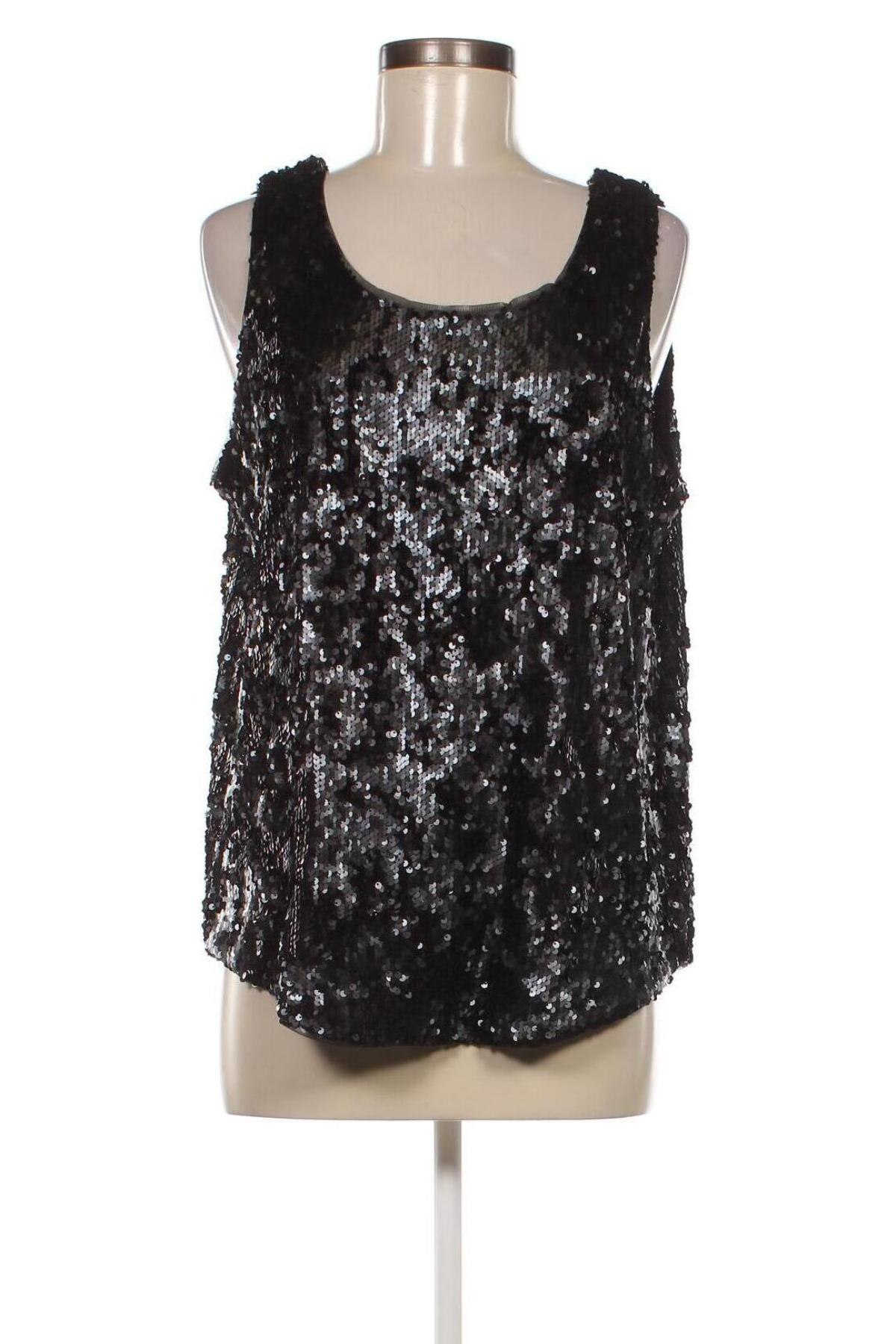 Γυναικείο αμάνικο μπλουζάκι Lindex, Μέγεθος L, Χρώμα Μαύρο, Τιμή 11,58 €