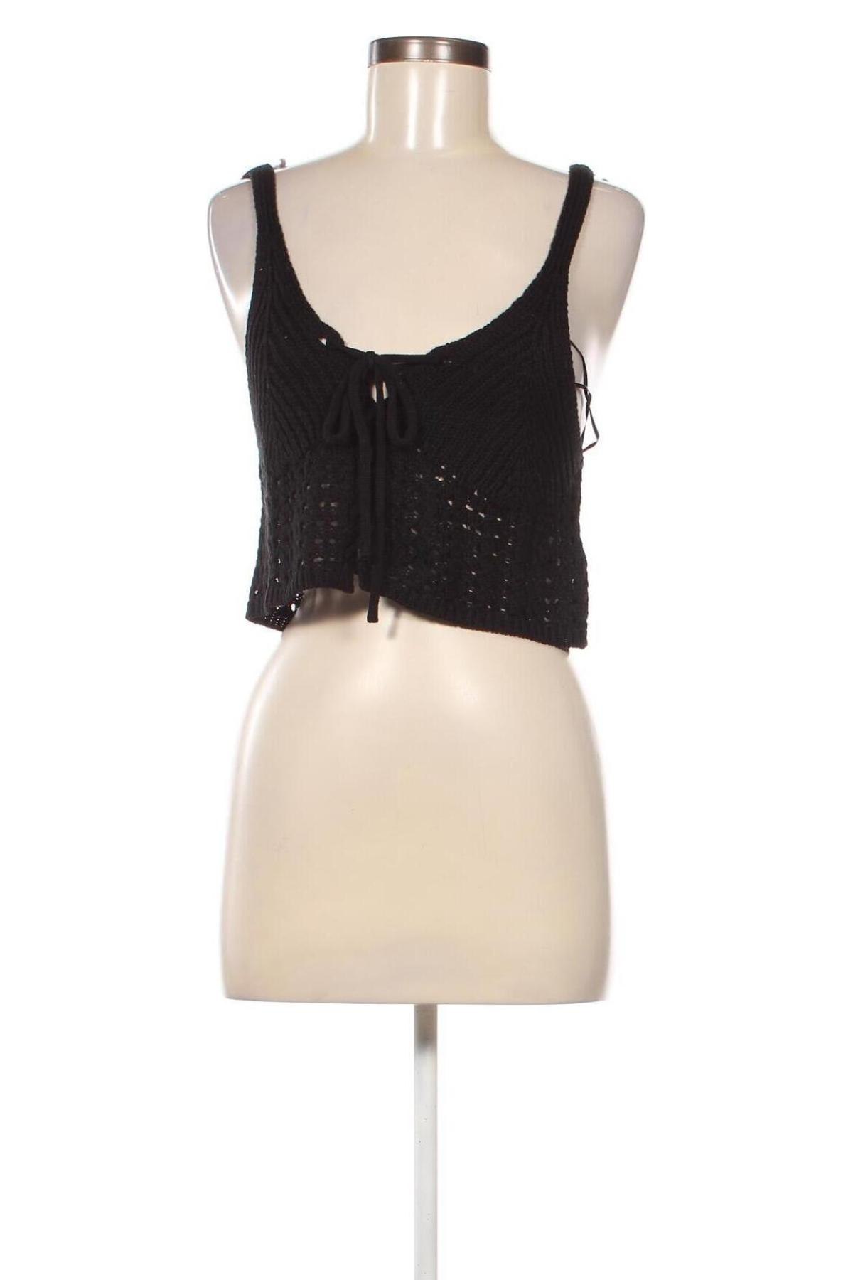 Γυναικείο αμάνικο μπλουζάκι Missguided, Μέγεθος L, Χρώμα Μαύρο, Τιμή 3,25 €