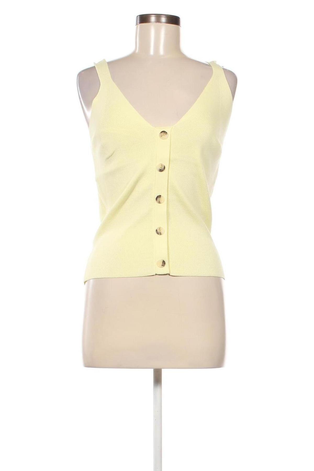 Γυναικείο αμάνικο μπλουζάκι Orsay, Μέγεθος L, Χρώμα Κίτρινο, Τιμή 4,22 €