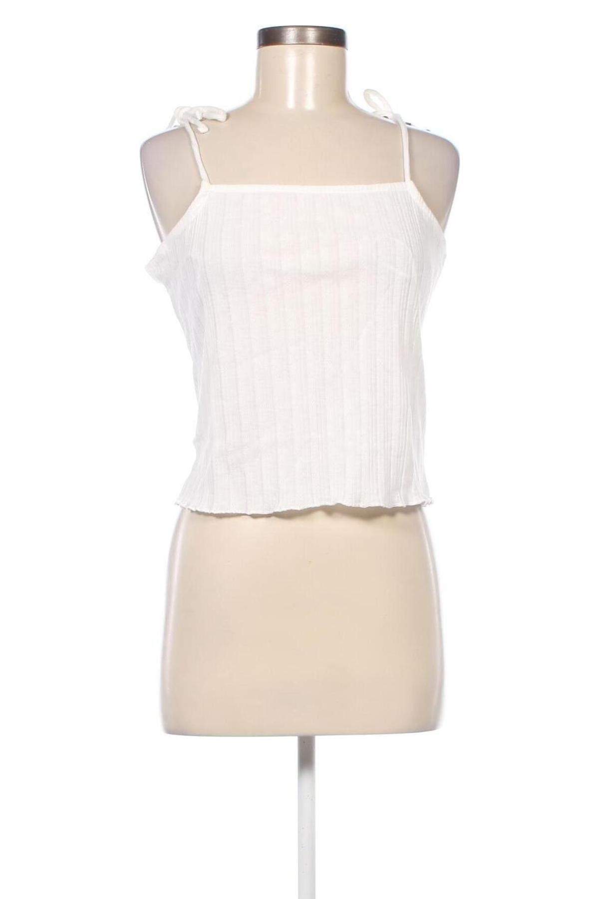 Γυναικείο αμάνικο μπλουζάκι Pieces, Μέγεθος XL, Χρώμα Λευκό, Τιμή 8,63 €