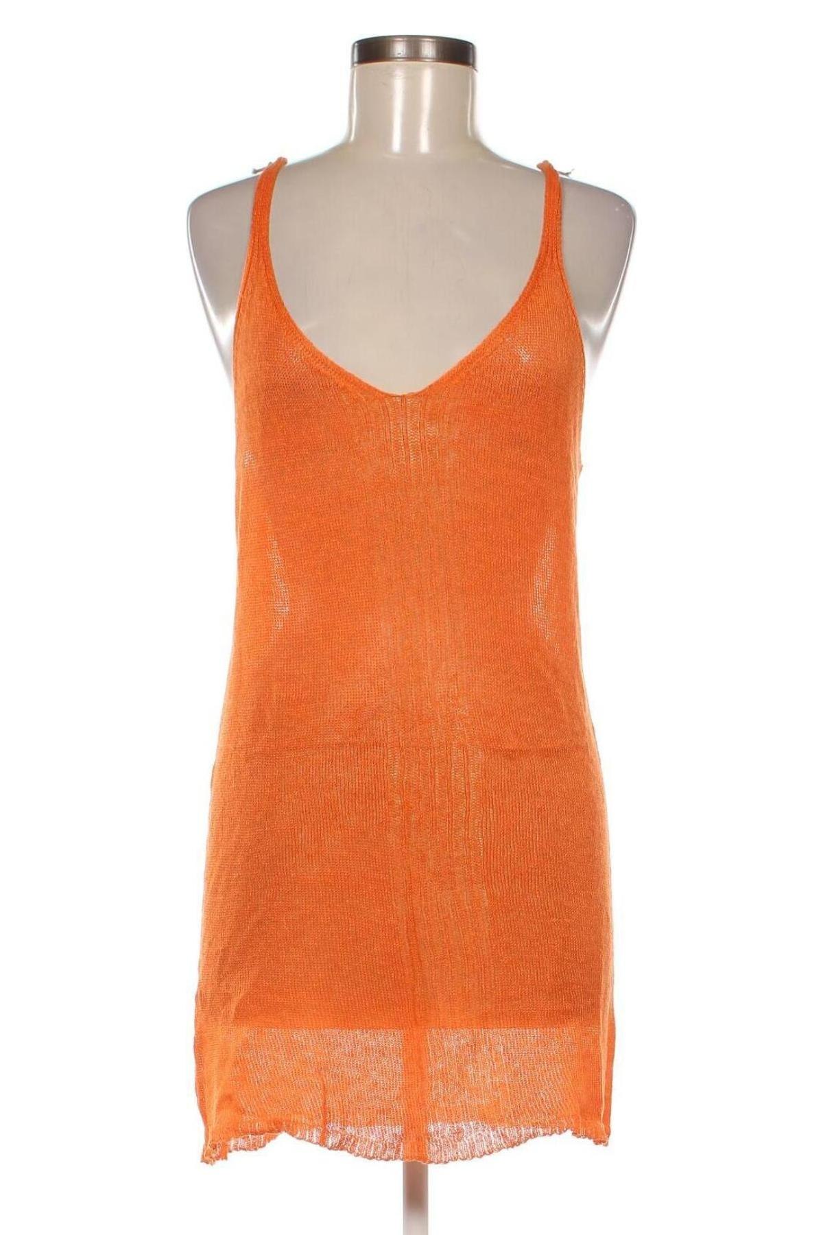 Γυναικείο αμάνικο μπλουζάκι Stefanel, Μέγεθος L, Χρώμα Πορτοκαλί, Τιμή 9,91 €