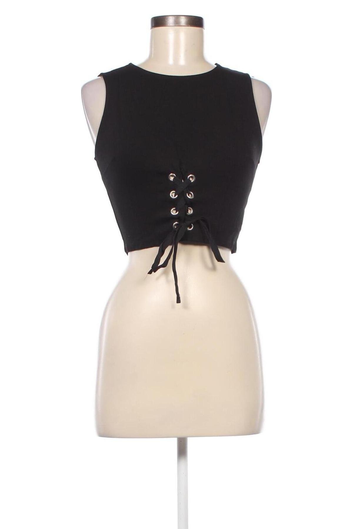 Γυναικείο αμάνικο μπλουζάκι Topshop, Μέγεθος S, Χρώμα Μαύρο, Τιμή 3,55 €