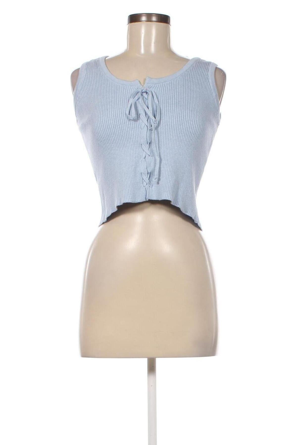 Γυναικείο αμάνικο μπλουζάκι Trendyol, Μέγεθος L, Χρώμα Μπλέ, Τιμή 4,95 €