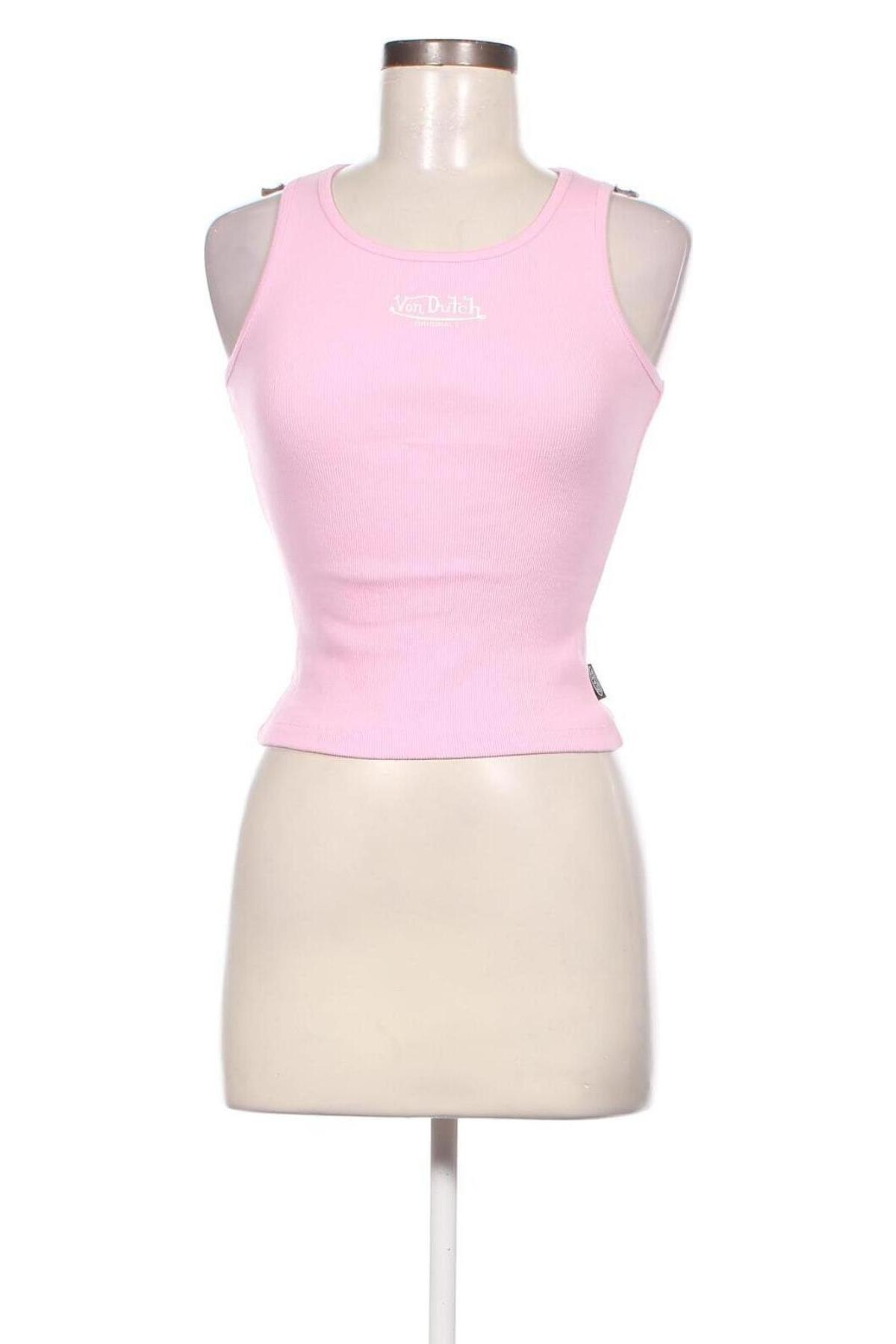 Γυναικείο αμάνικο μπλουζάκι Von Dutch, Μέγεθος M, Χρώμα Ρόζ , Τιμή 11,19 €