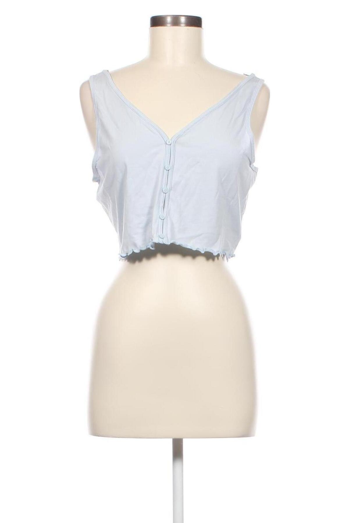 Γυναικείο αμάνικο μπλουζάκι Weekday, Μέγεθος L, Χρώμα Μπλέ, Τιμή 5,57 €