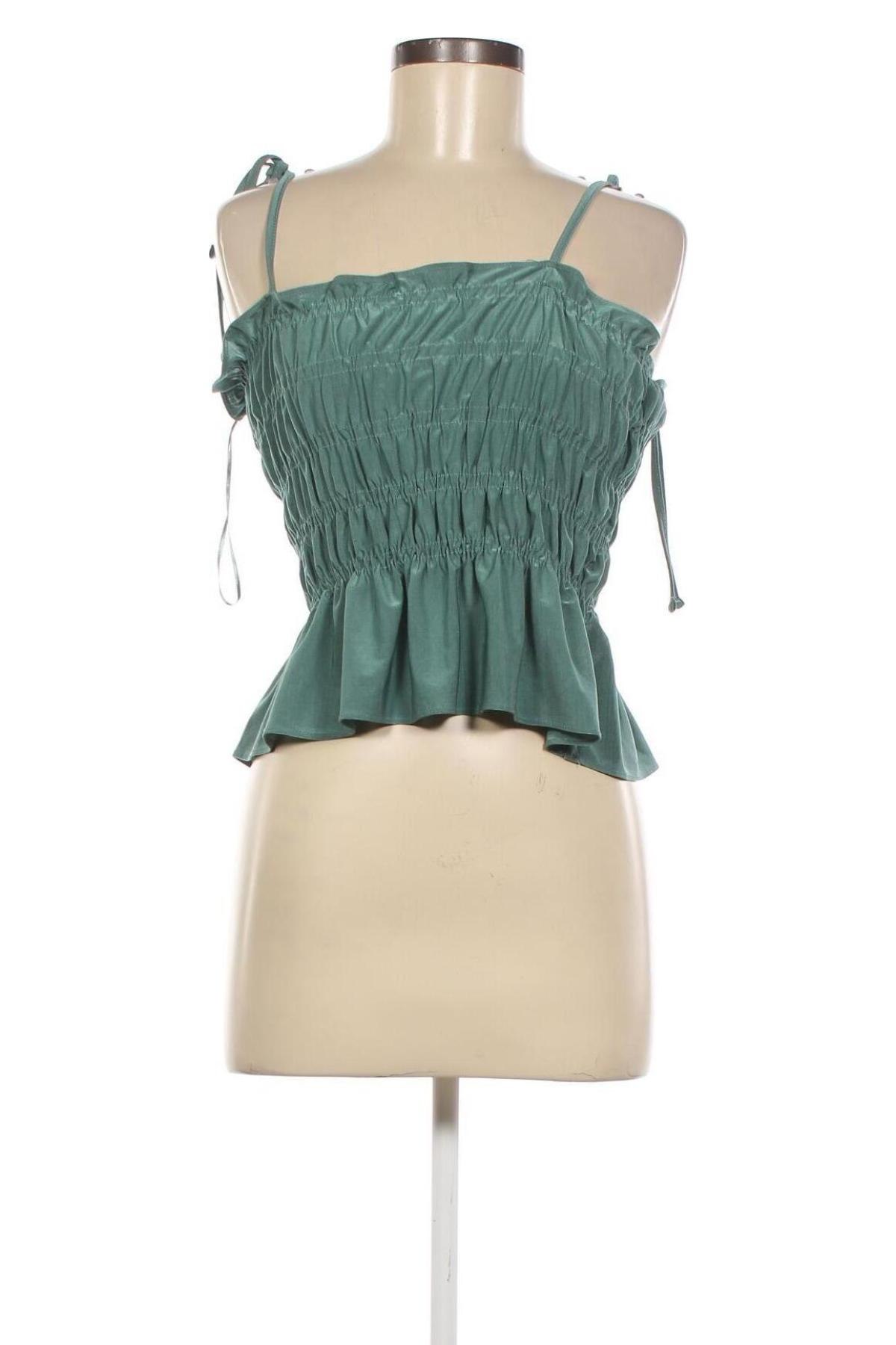 Γυναικείο αμάνικο μπλουζάκι Zara, Μέγεθος L, Χρώμα Πράσινο, Τιμή 6,63 €