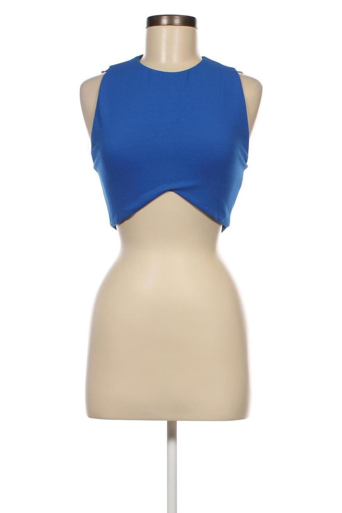 Γυναικείο αμάνικο μπλουζάκι Zara, Μέγεθος M, Χρώμα Μπλέ, Τιμή 6,80 €