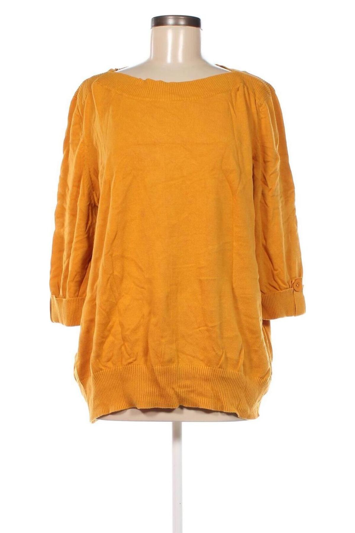 Дамски пуловер, Размер XXL, Цвят Жълт, Цена 15,95 лв.