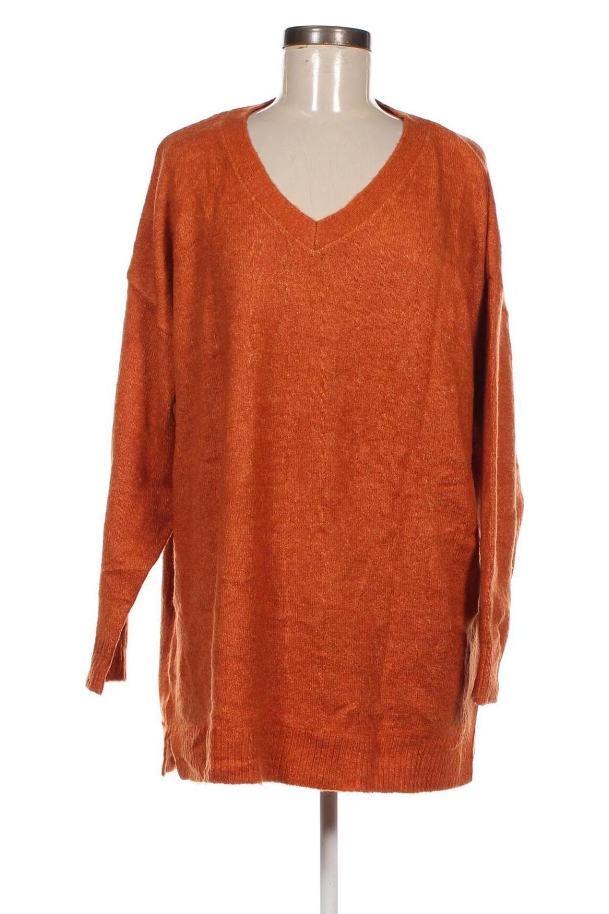 Дамски пуловер, Размер XL, Цвят Оранжев, Цена 8,70 лв.