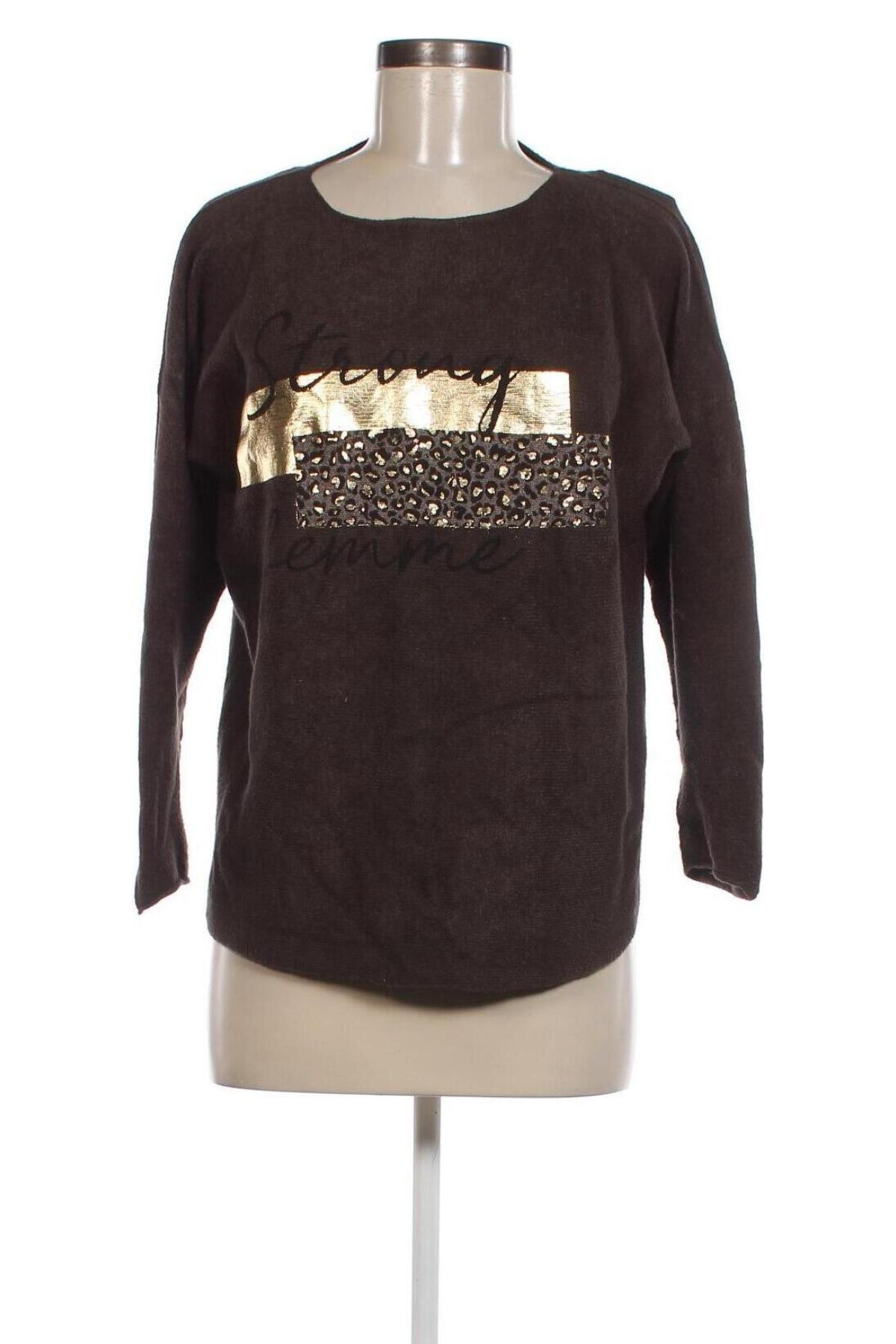 Γυναικείο πουλόβερ, Μέγεθος XL, Χρώμα Καφέ, Τιμή 4,15 €