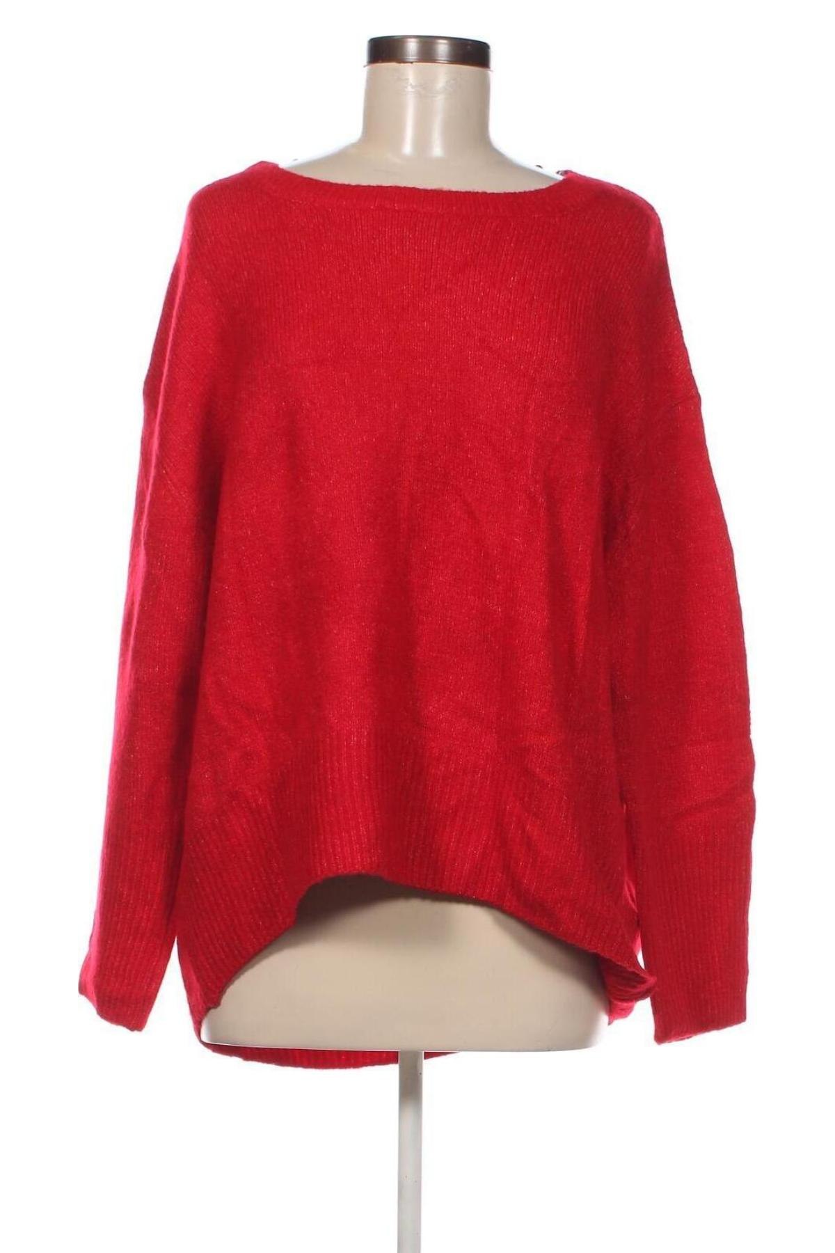 Γυναικείο πουλόβερ Amisu, Μέγεθος XL, Χρώμα Κόκκινο, Τιμή 6,46 €