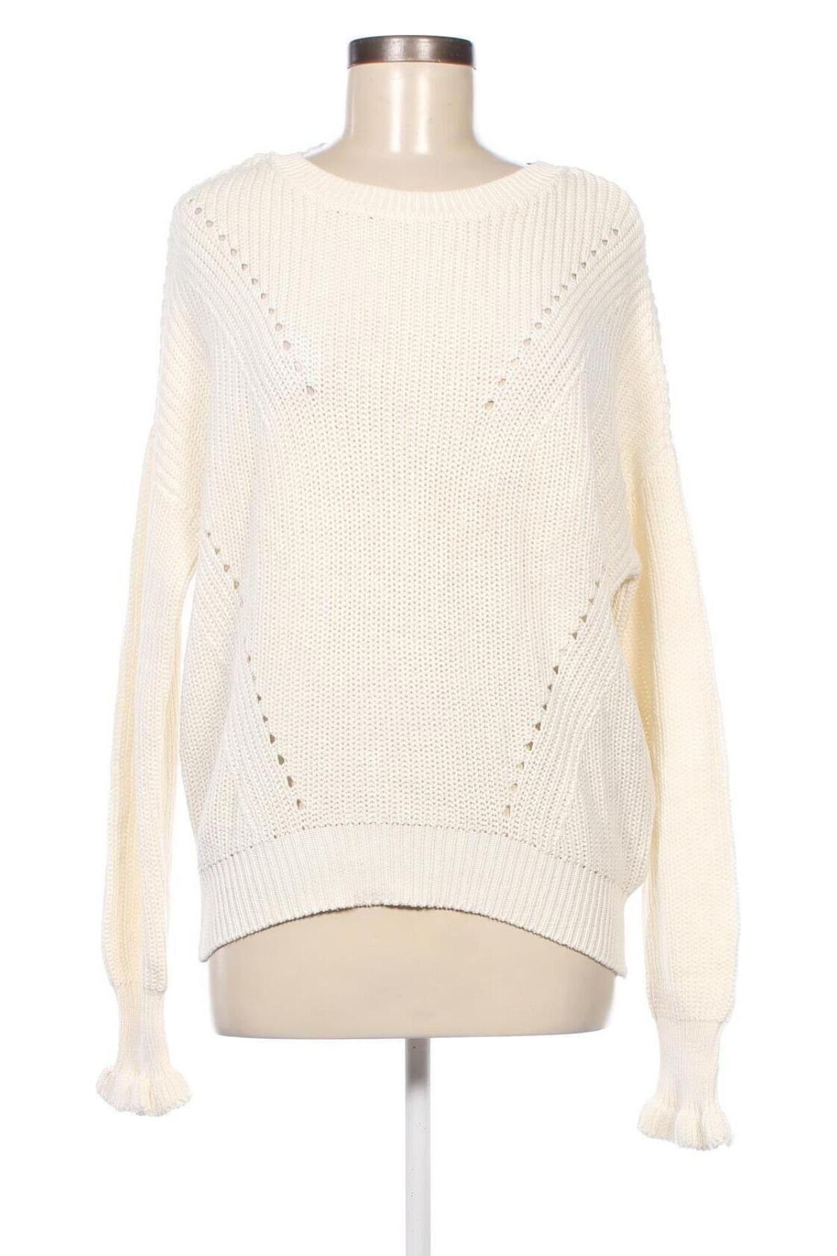 Damenpullover Amisu, Größe M, Farbe Weiß, Preis 6,49 €