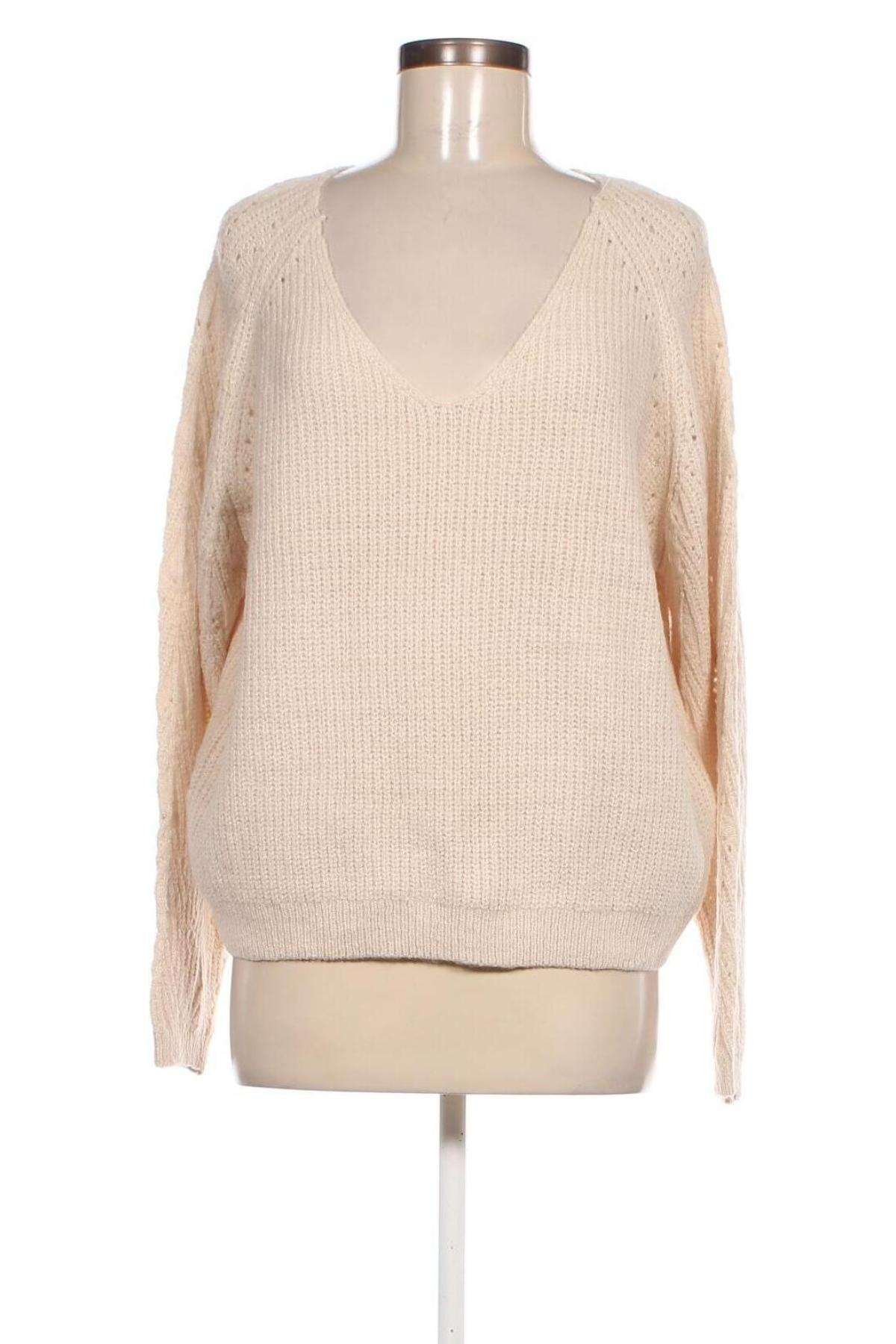 Γυναικείο πουλόβερ B.Young, Μέγεθος XL, Χρώμα Εκρού, Τιμή 17,86 €