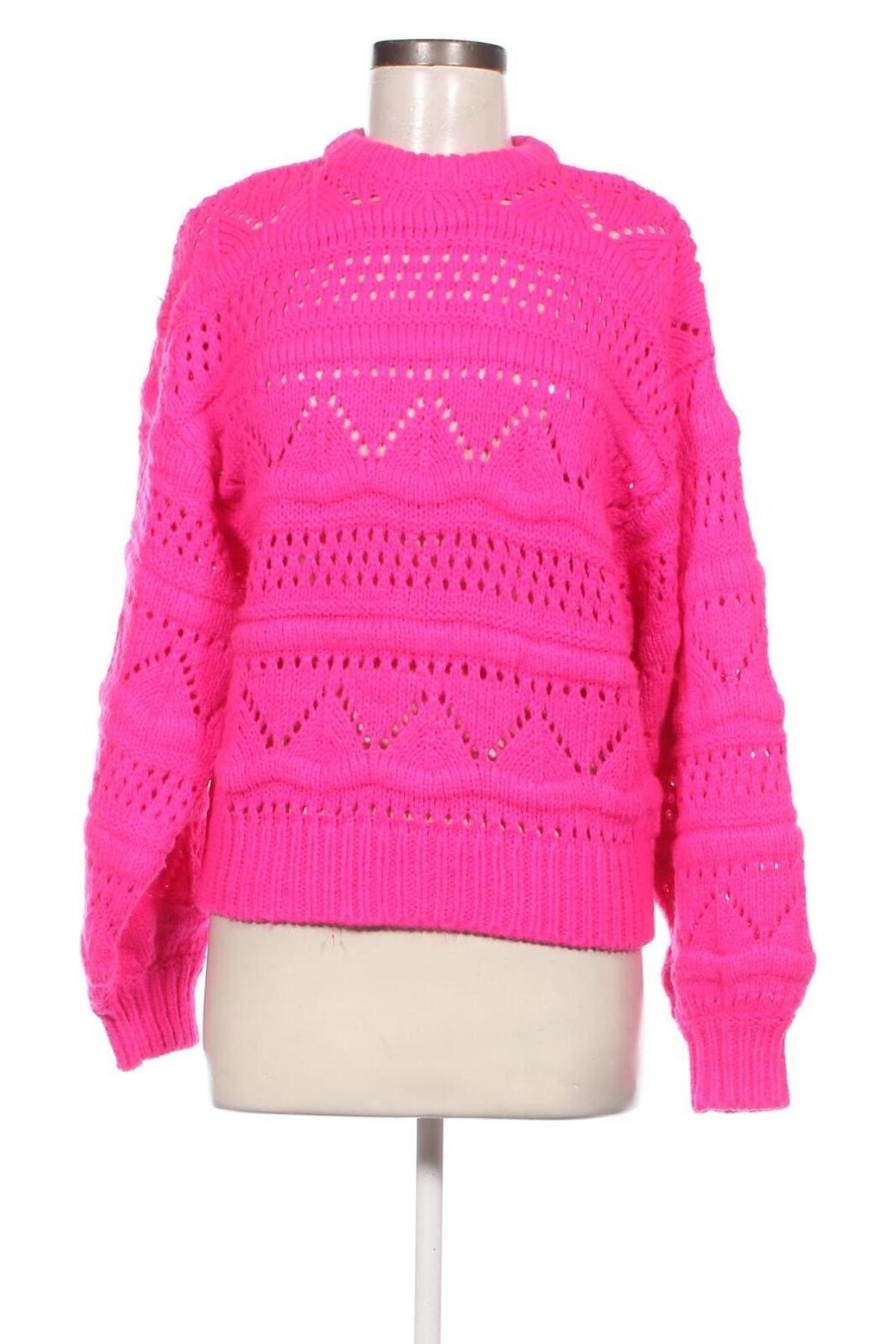 Дамски пуловер Bershka, Размер S, Цвят Розов, Цена 8,70 лв.