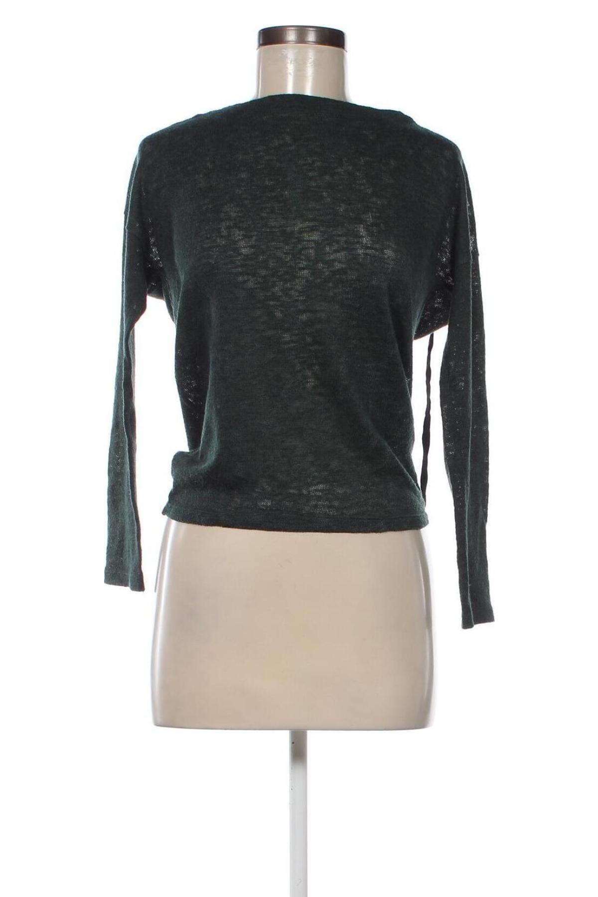 Γυναικείο πουλόβερ Bershka, Μέγεθος S, Χρώμα Πράσινο, Τιμή 7,56 €
