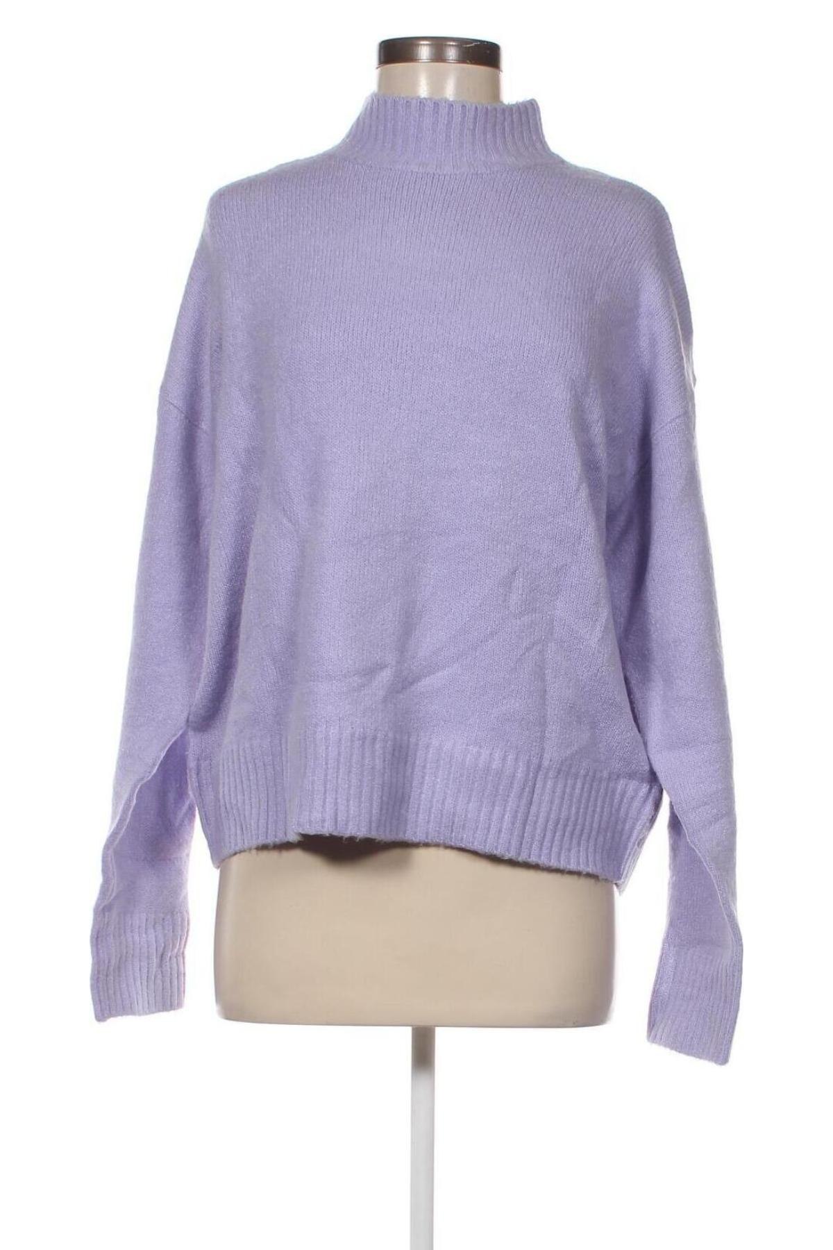 Дамски пуловер Bershka, Размер L, Цвят Лилав, Цена 29,00 лв.