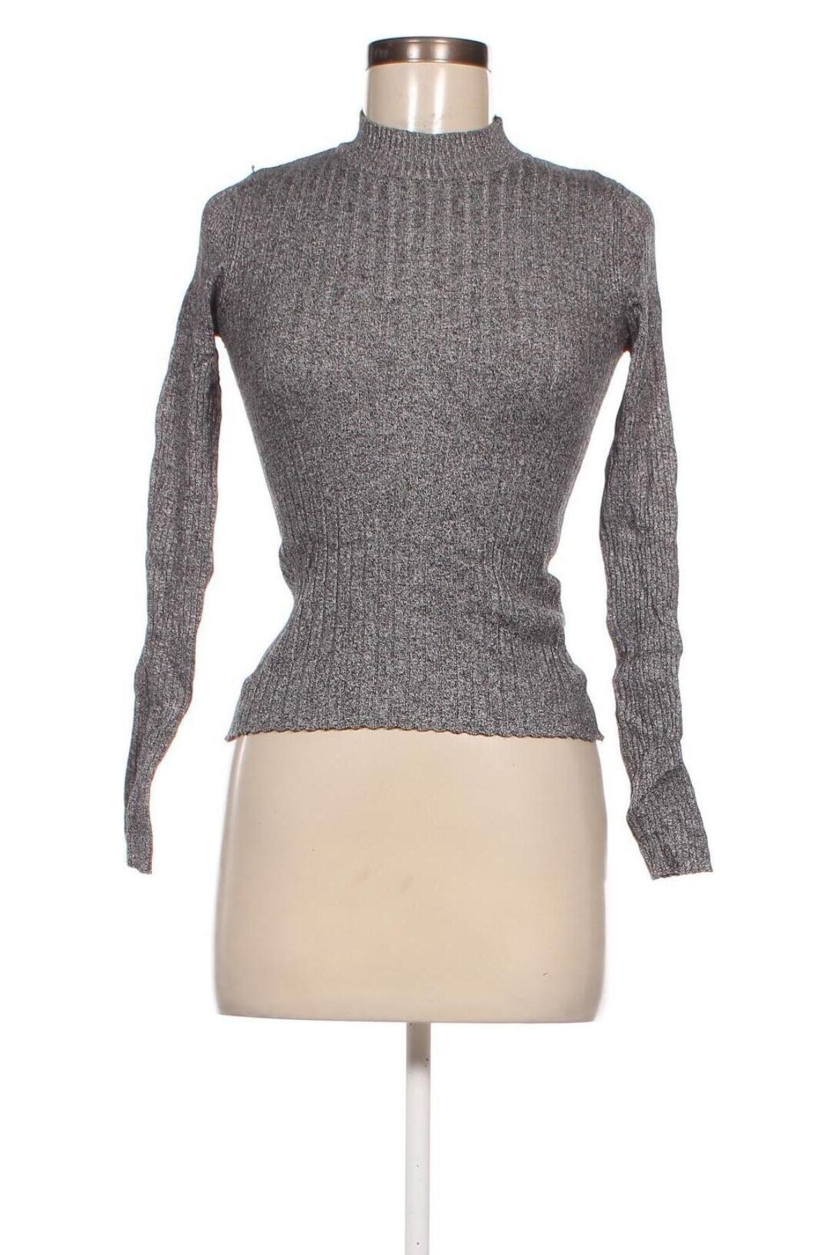 Дамски пуловер Bershka, Размер M, Цвят Сив, Цена 8,12 лв.
