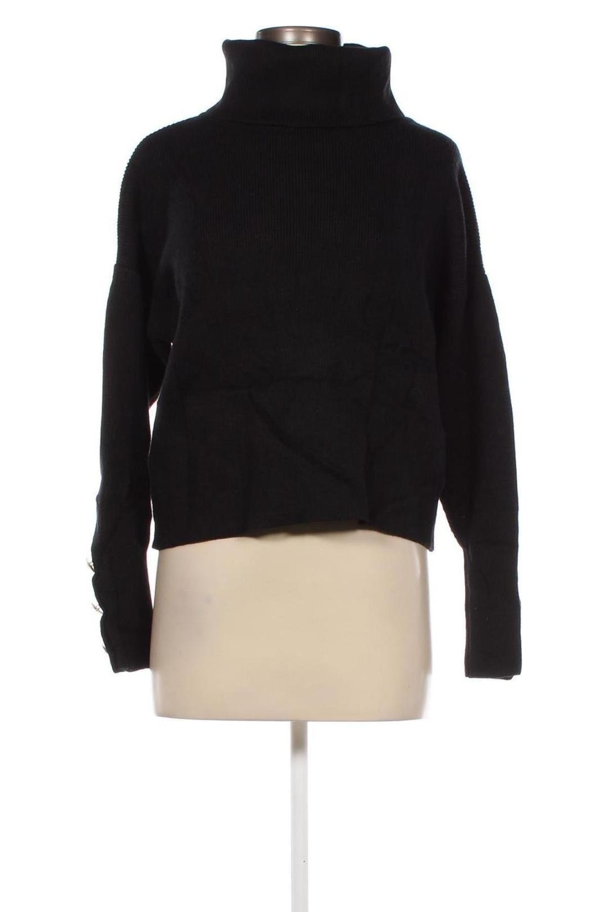 Γυναικείο πουλόβερ Bisou Bisou, Μέγεθος M, Χρώμα Μαύρο, Τιμή 25,36 €