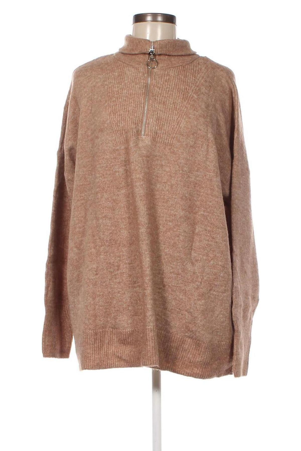 Дамски пуловер C&A, Размер XL, Цвят Кафяв, Цена 8,41 лв.