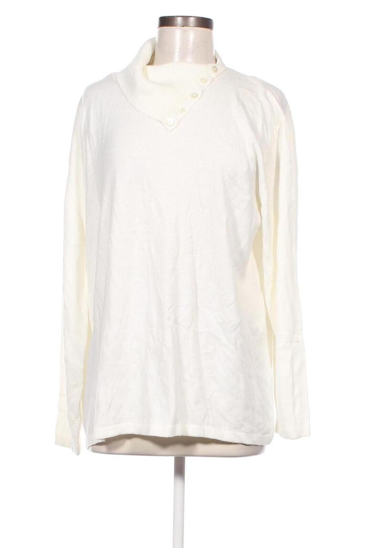 Γυναικείο πουλόβερ CASHMASOFT, Μέγεθος XXL, Χρώμα Λευκό, Τιμή 5,33 €