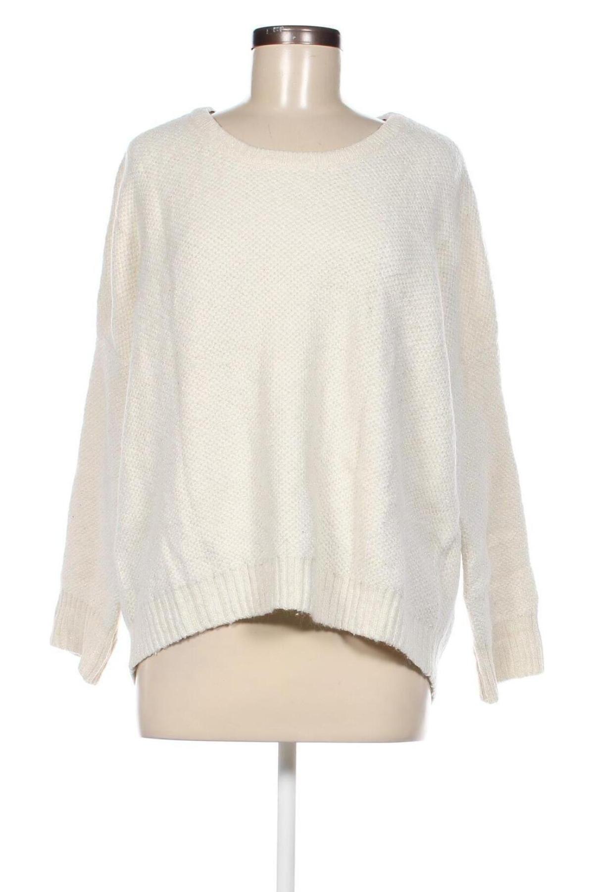 Дамски пуловер Camaieu, Размер XL, Цвят Бял, Цена 11,60 лв.