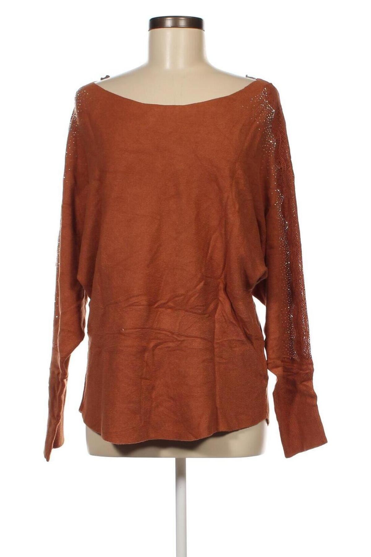 Дамски пуловер Cami, Размер XL, Цвят Кафяв, Цена 14,79 лв.