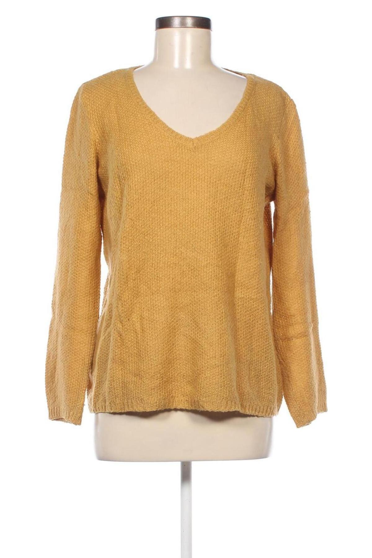 Дамски пуловер C'est Beau La Vie, Размер L, Цвят Жълт, Цена 14,40 лв.