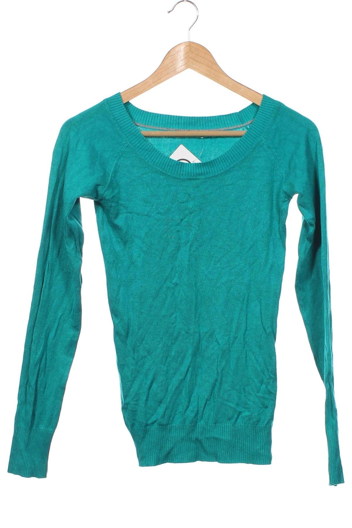 Дамски пуловер Clockhouse, Размер XS, Цвят Зелен, Цена 14,80 лв.
