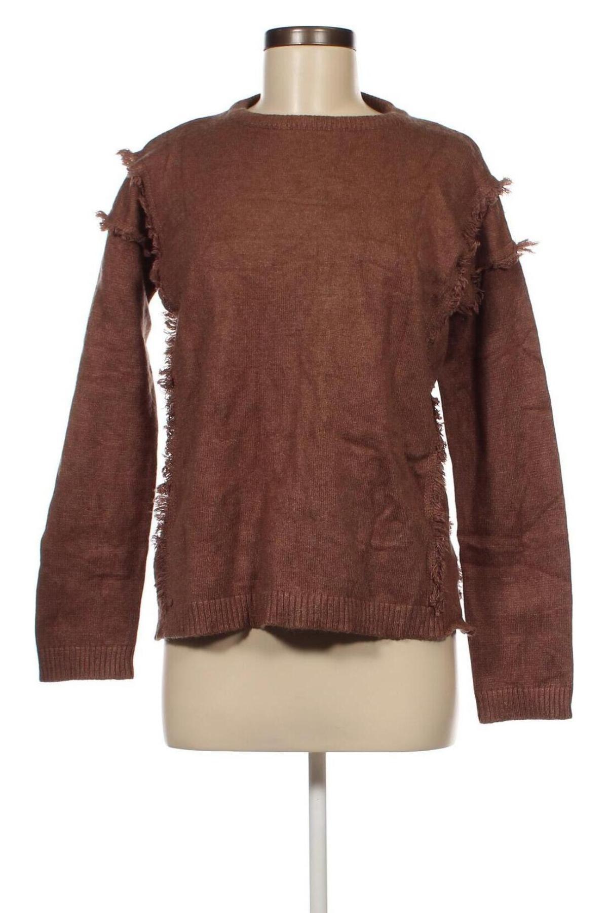 Дамски пуловер Compania Fantastica, Размер S, Цвят Кафяв, Цена 8,61 лв.