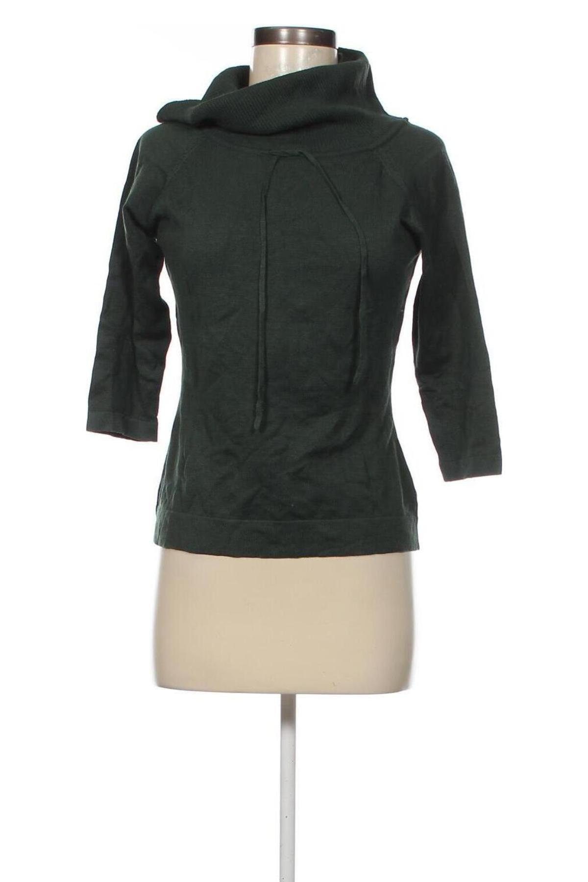 Дамски пуловер Cortefiel, Размер L, Цвят Зелен, Цена 18,45 лв.
