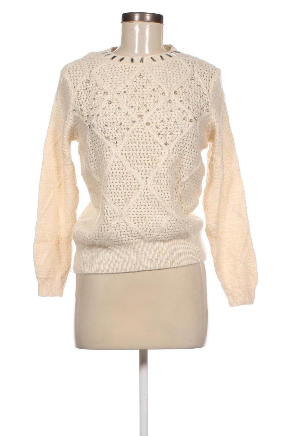 Дамски пуловер George, Размер M, Цвят Екрю, Цена 10,15 лв.