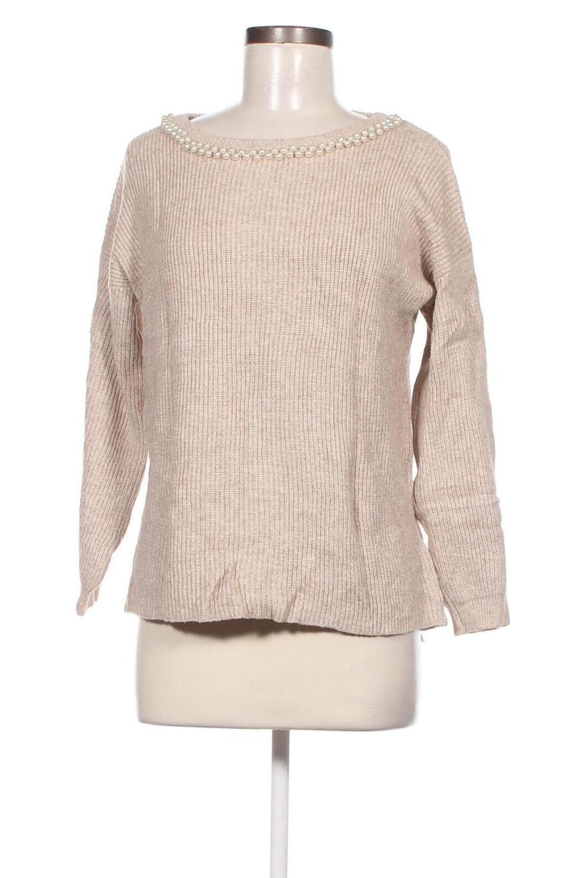 Дамски пуловер Greenfield, Размер M, Цвят Бежов, Цена 8,41 лв.