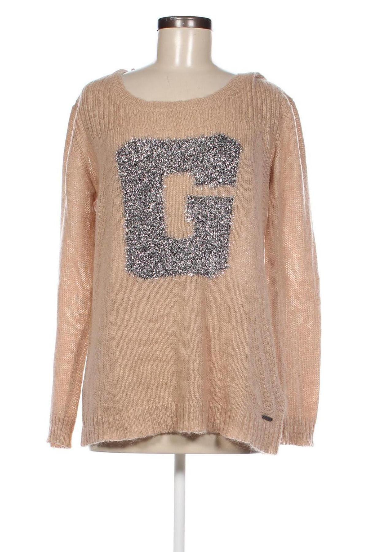 Γυναικείο πουλόβερ Guess, Μέγεθος L, Χρώμα  Μπέζ, Τιμή 21,03 €
