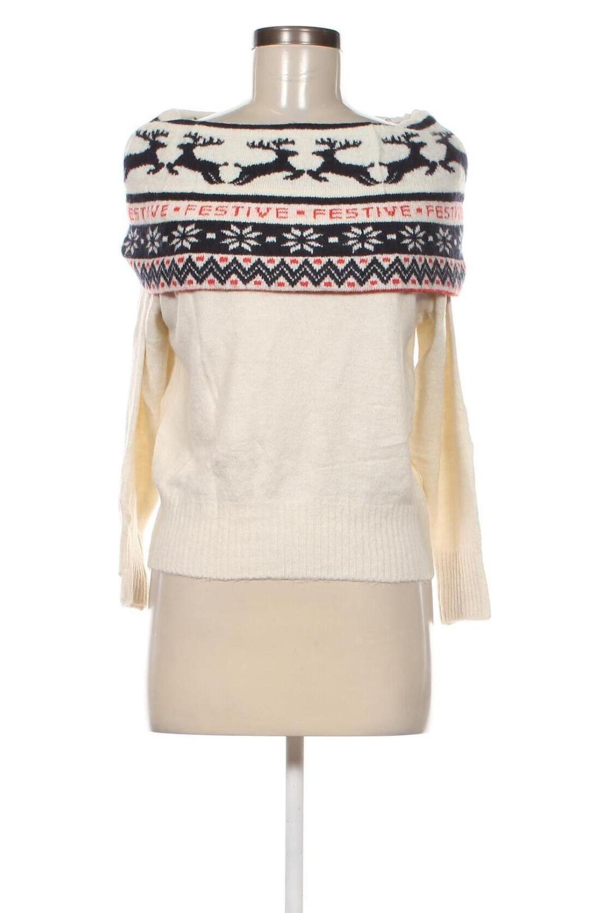 Γυναικείο πουλόβερ H&M, Μέγεθος XS, Χρώμα Εκρού, Τιμή 4,66 €