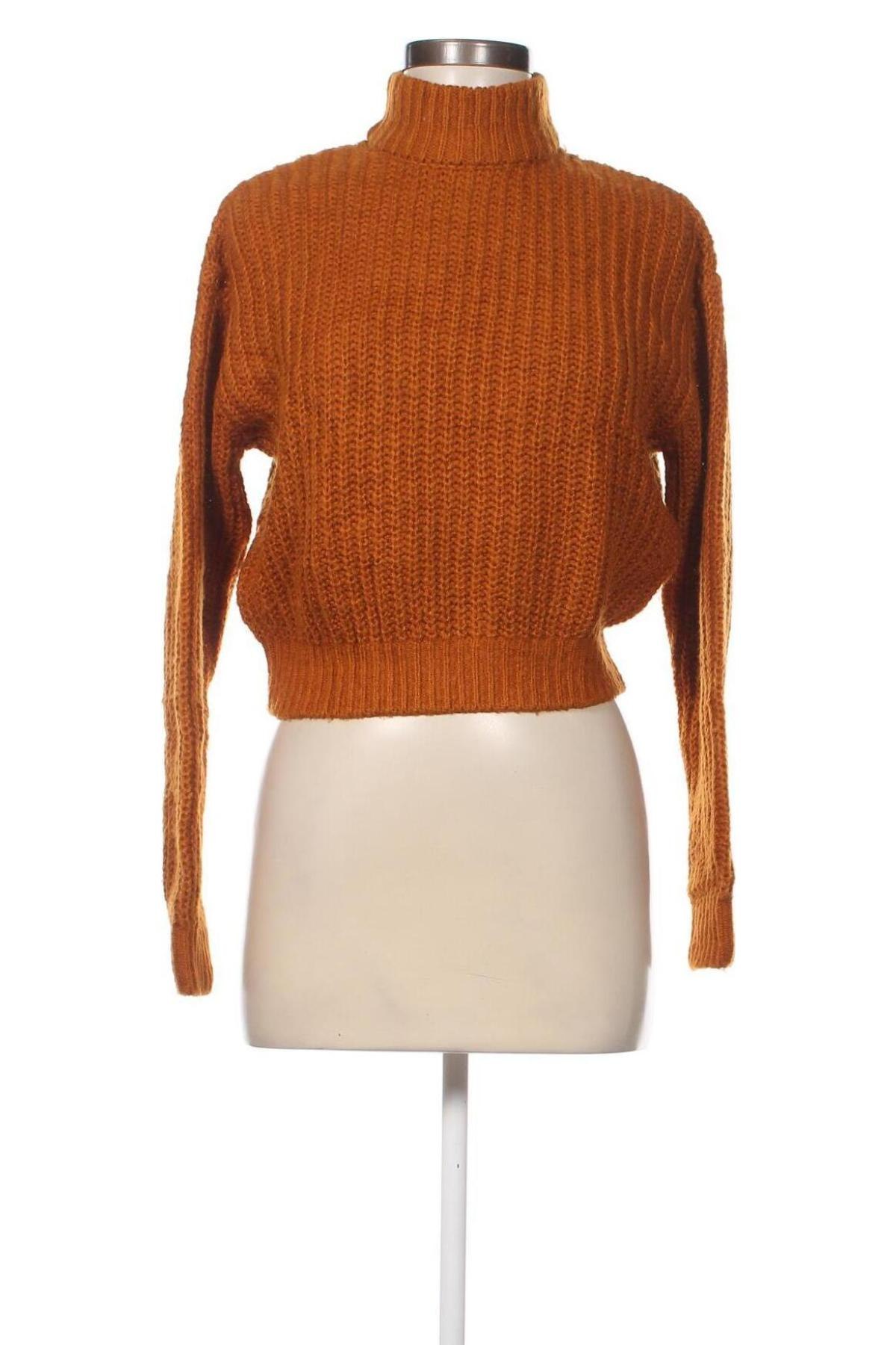 Дамски пуловер H&M Divided, Размер XS, Цвят Кафяв, Цена 10,73 лв.