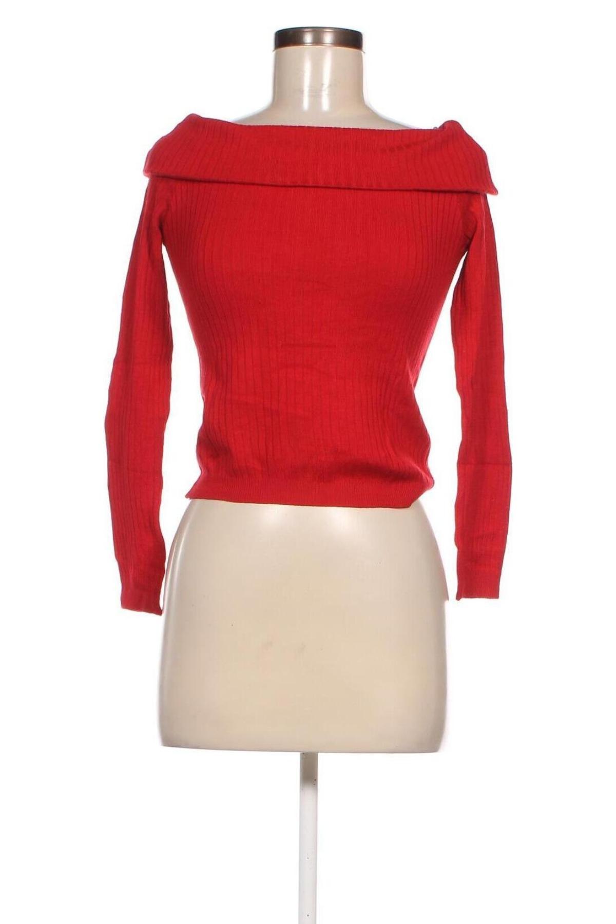 Дамски пуловер H&M Divided, Размер S, Цвят Червен, Цена 8,12 лв.
