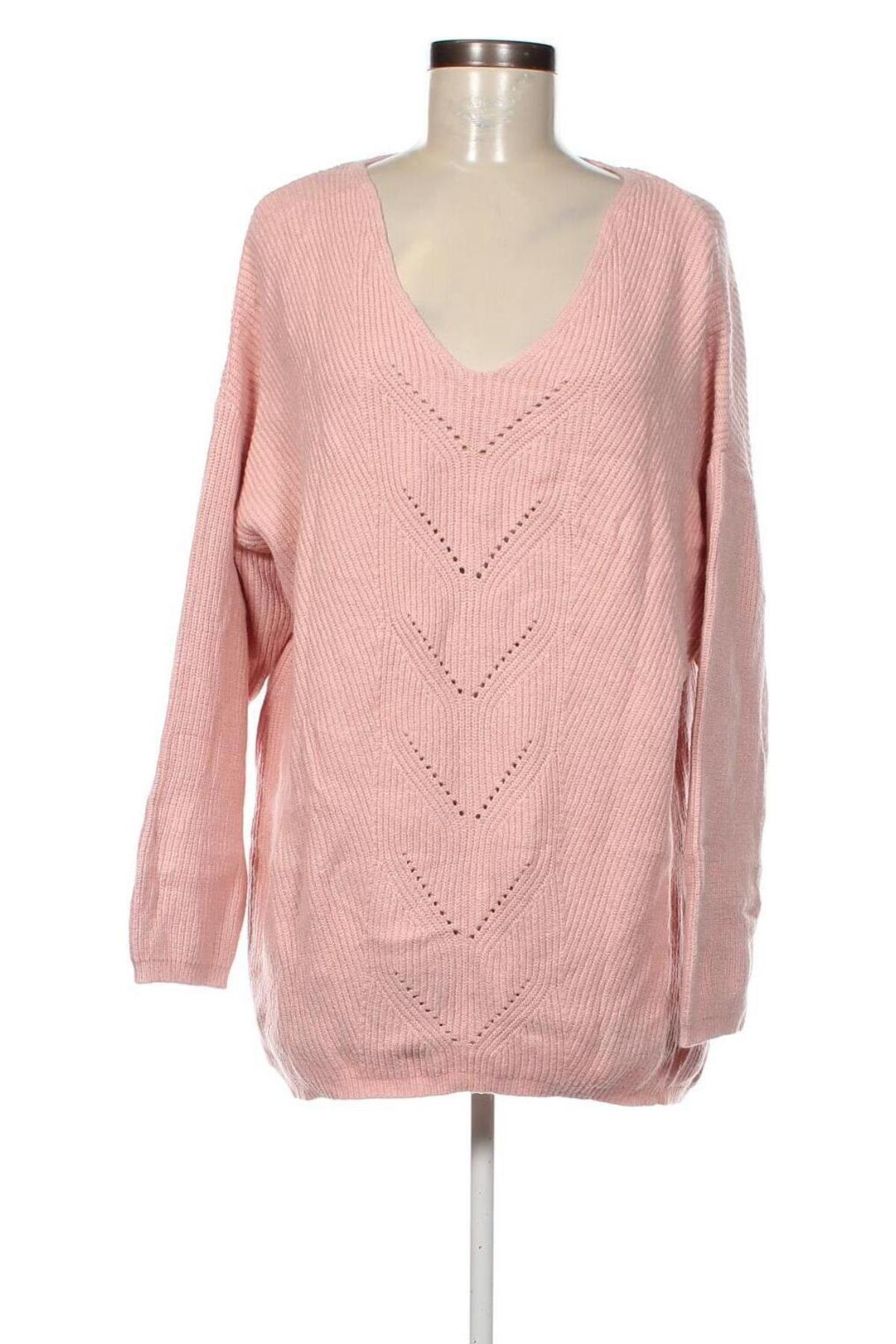 Γυναικείο πουλόβερ In Extenso, Μέγεθος L, Χρώμα Ρόζ , Τιμή 7,00 €