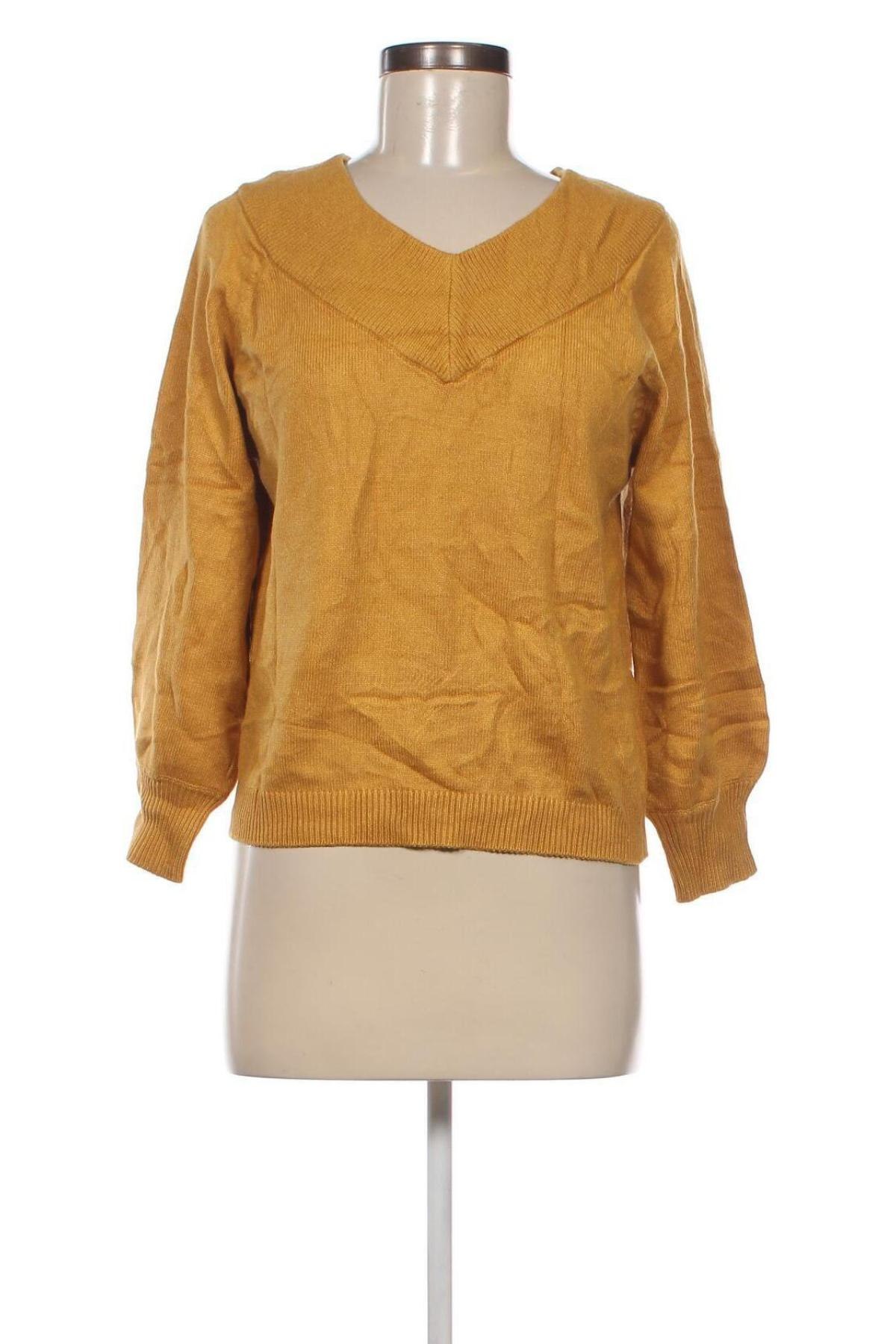 Дамски пуловер Jacqueline De Yong, Размер L, Цвят Жълт, Цена 7,83 лв.
