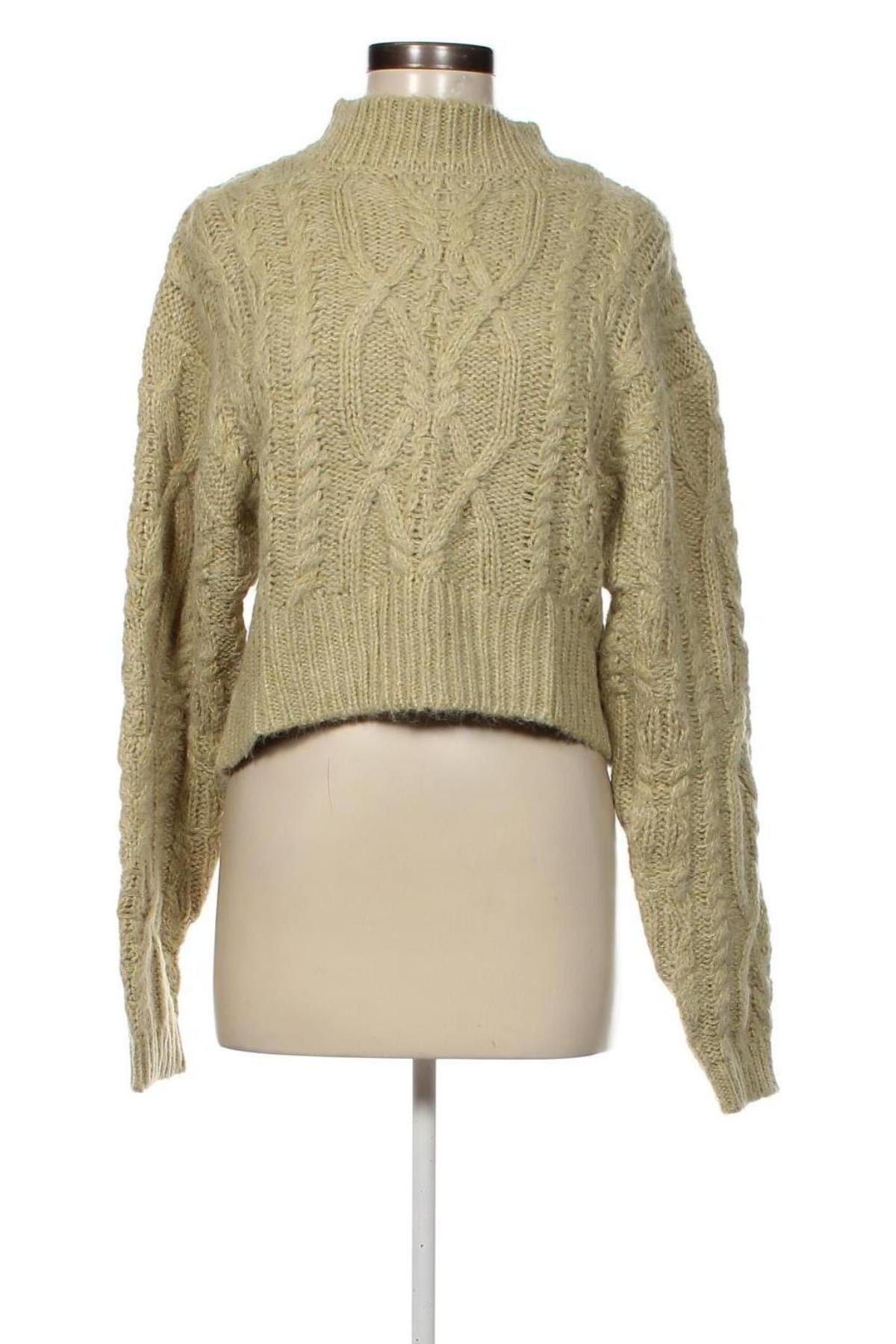 Дамски пуловер Jennyfer, Размер L, Цвят Зелен, Цена 17,94 лв.