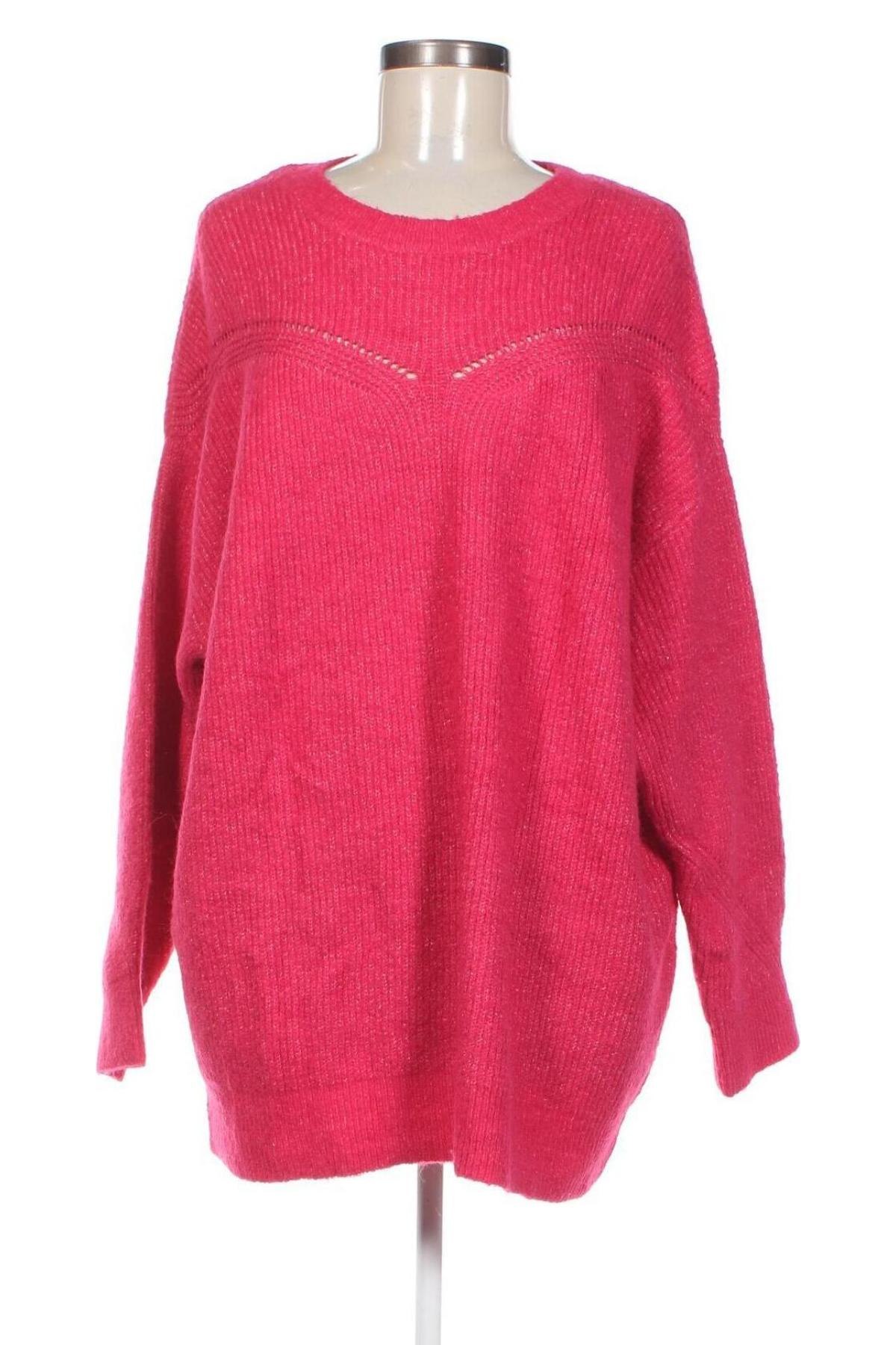 Дамски пуловер Kiabi, Размер XXL, Цвят Розов, Цена 16,53 лв.